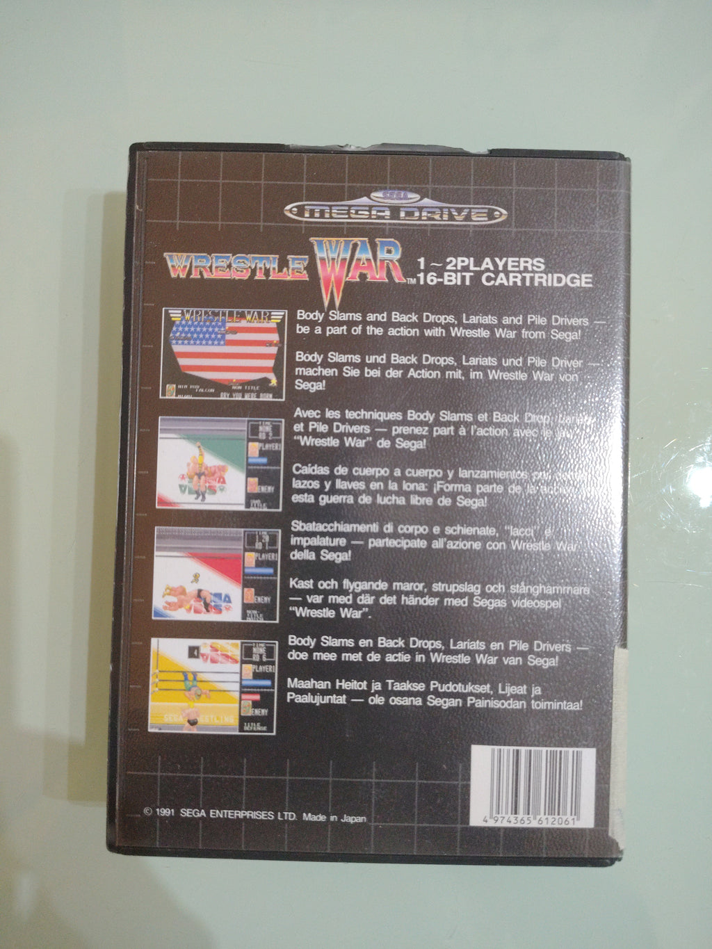 Wrestle War  Sega Mega Drive  Completo di scatola