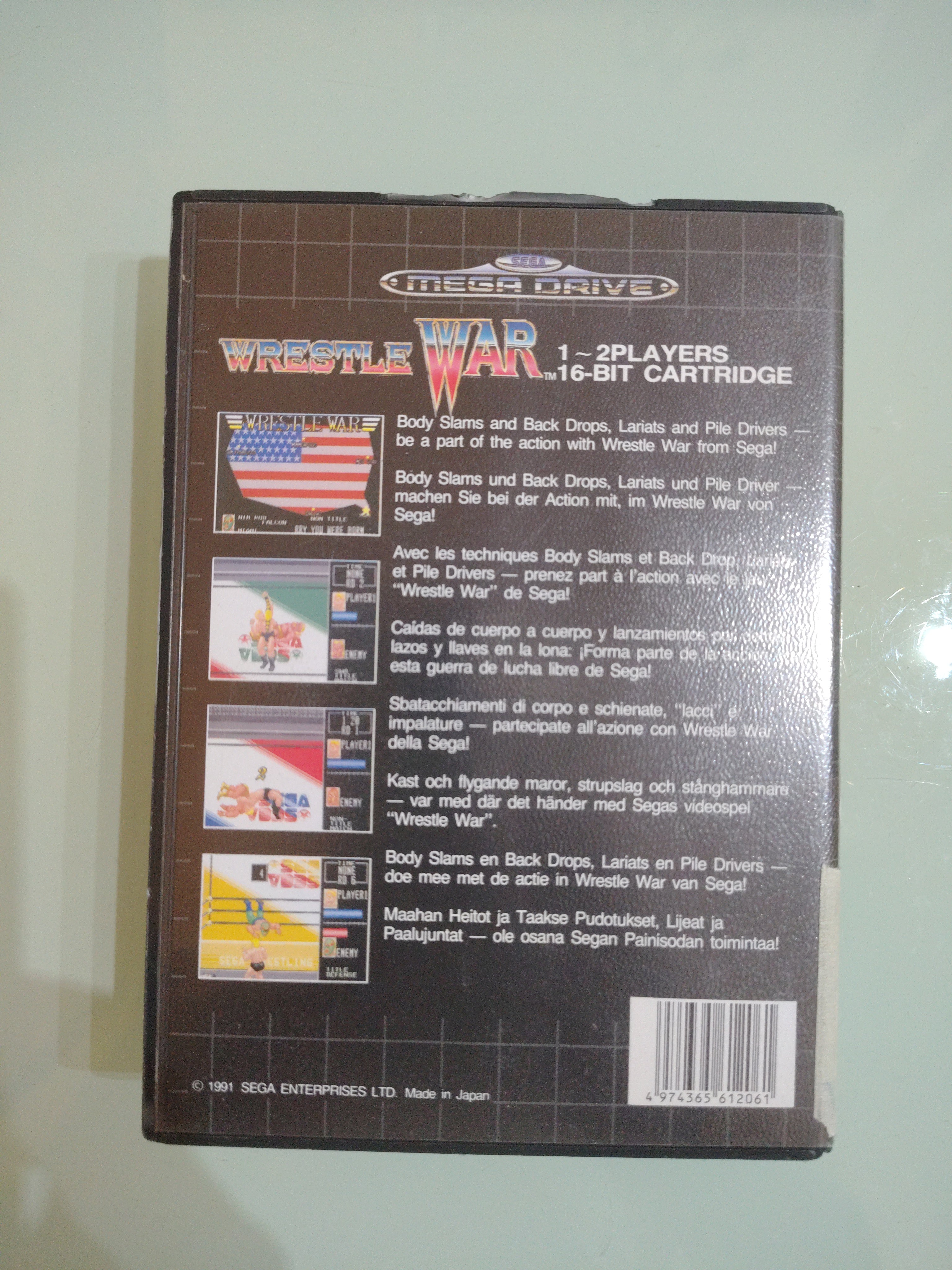 Wrestle War  Sega Mega Drive  Completo di scatola