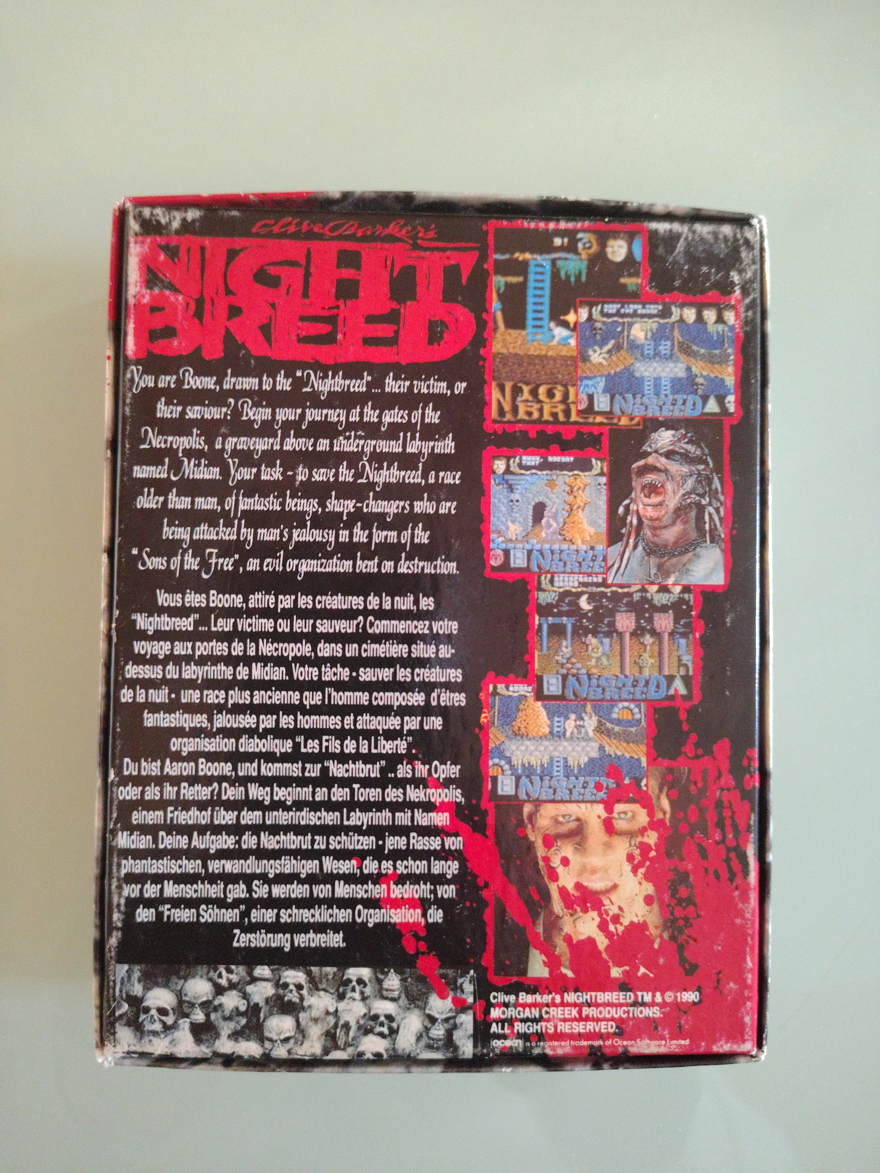 Commodore Night Breed C64 C 128 Cassette Game Ocean