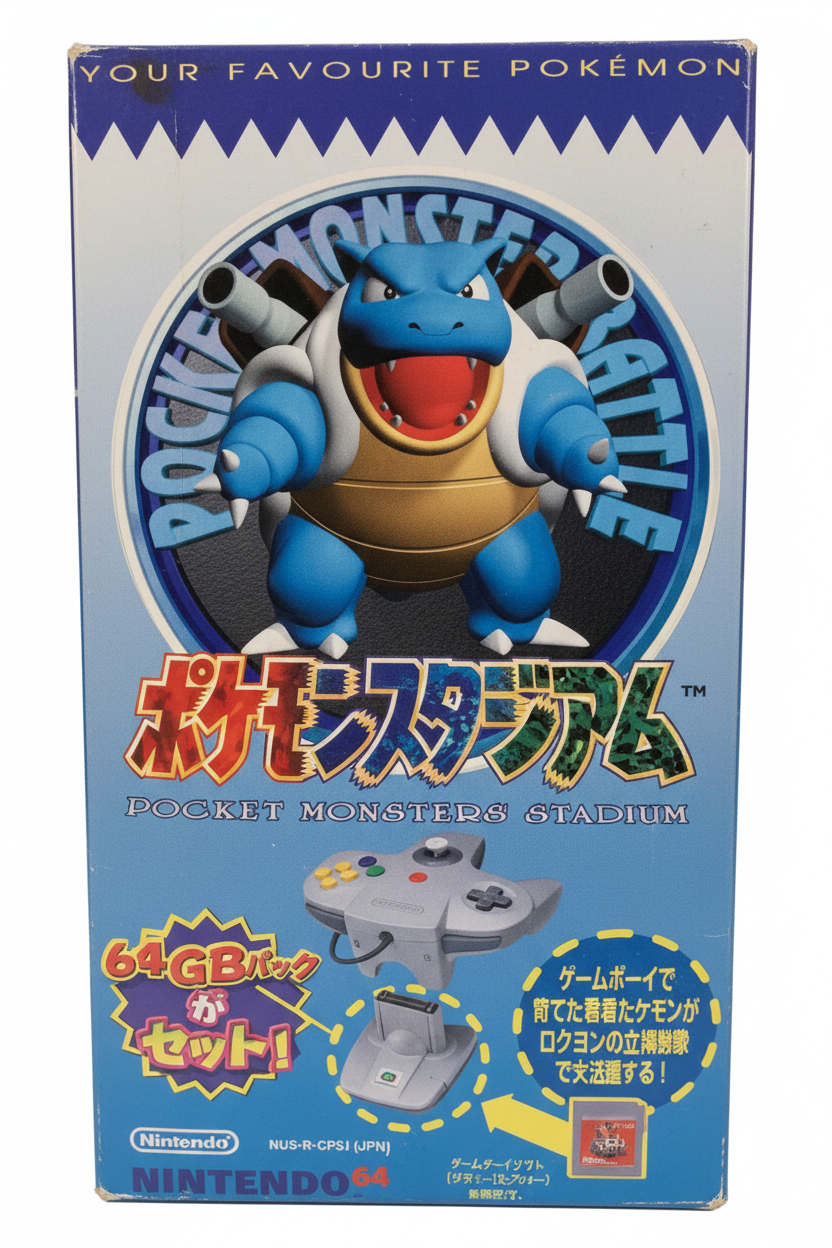 Pokemon Pocket Monsters Stadium Big Box Jap  Nintendo 64