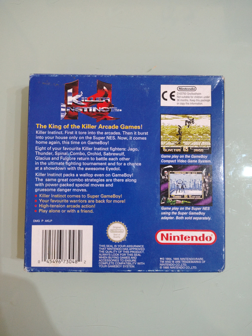 Killer Instinct Nintendo Game  RARE