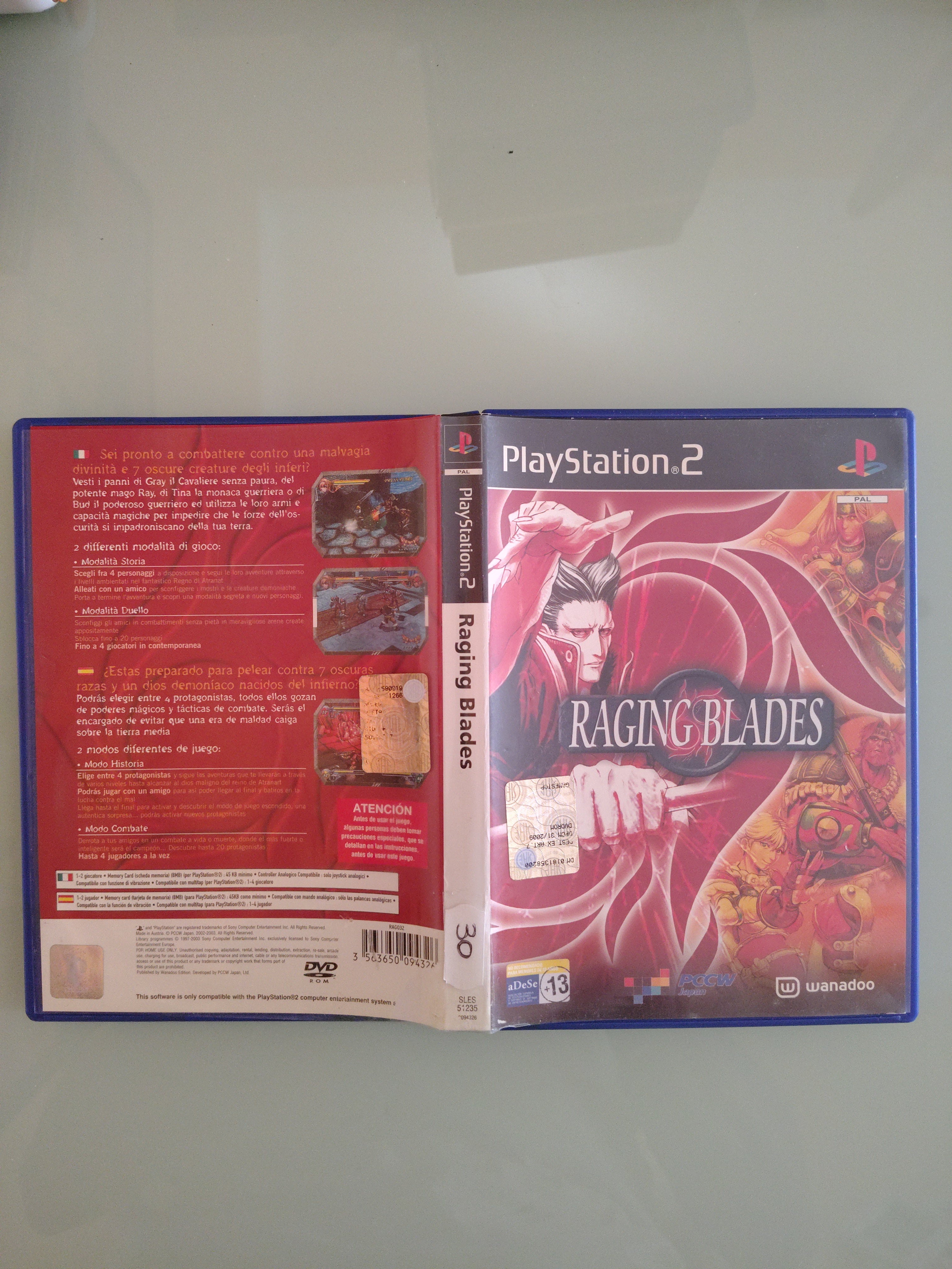 Raging Blades - Sony Playstation 2 PS2 - PAL