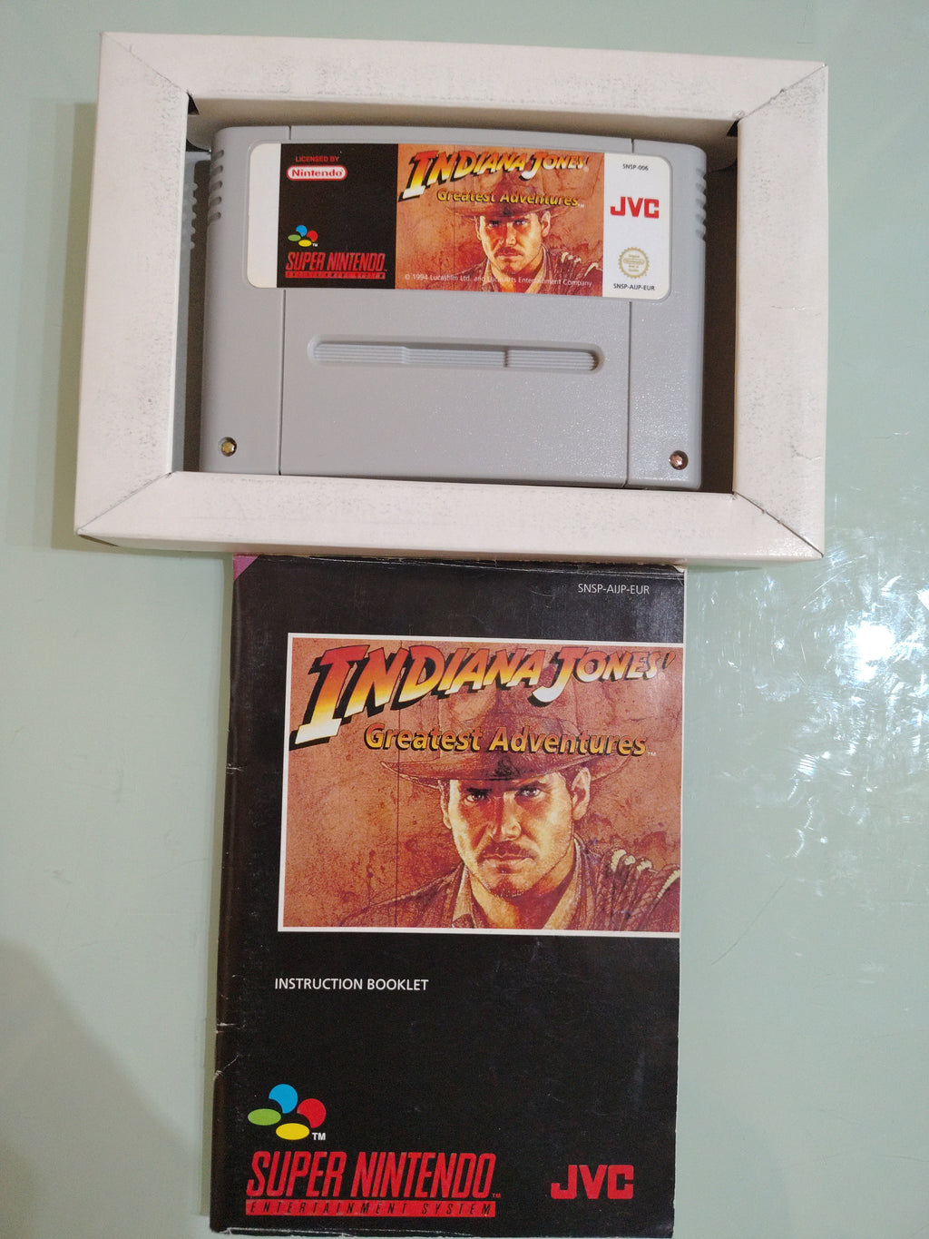 INDIANA JONES GREATEST ADVENTURE SNES PAL IMBALLO ORIGINALE RARO