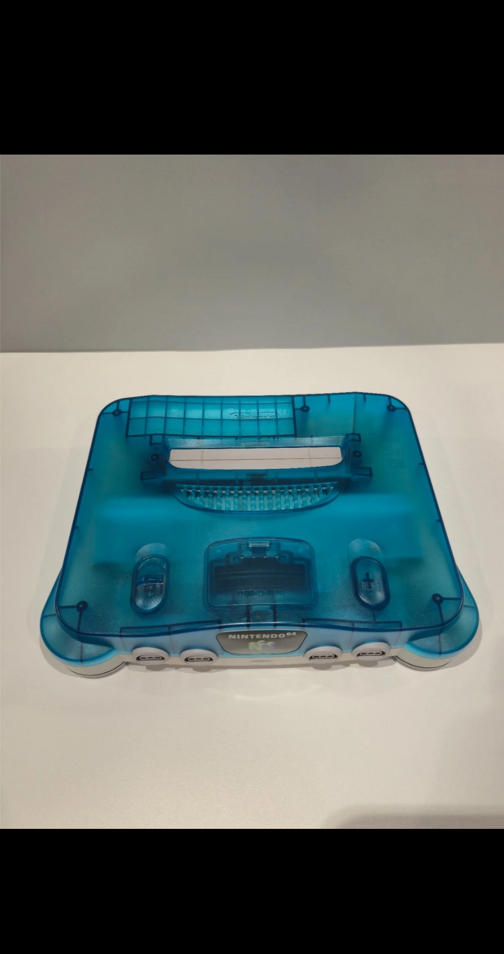 #N64 Console Clear Blue Giapponese Rara Nintendo NUS-001 JPN