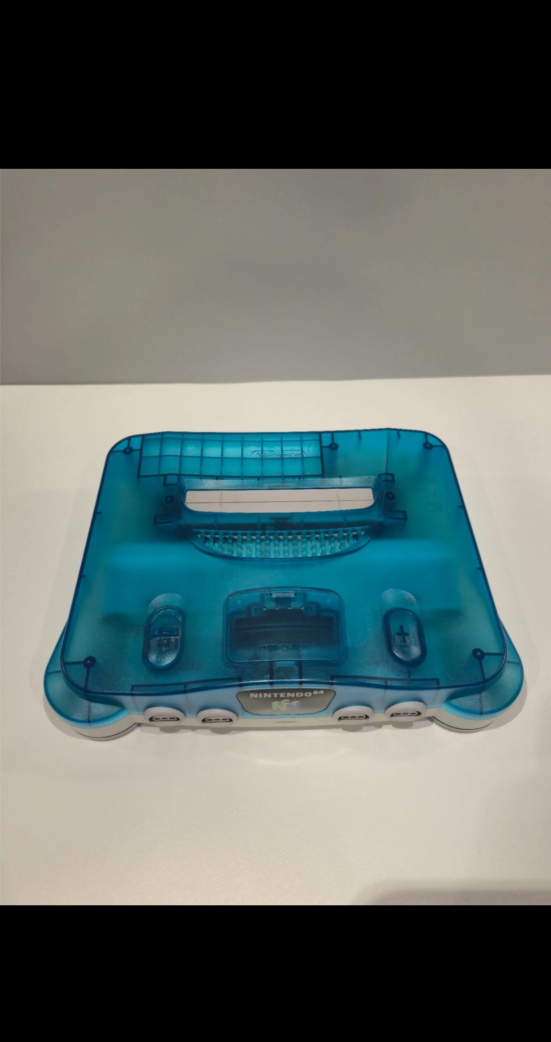 #N64 Console Clear Blue Giapponese Rara Nintendo NUS-001 JPN
