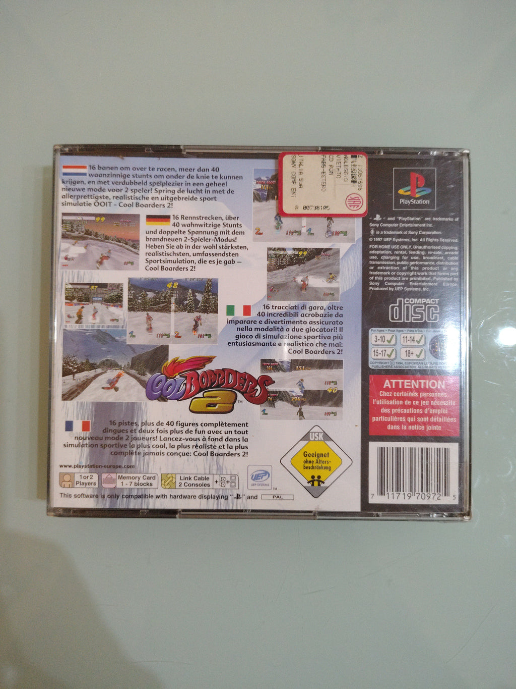 COOL BOARDERS 2  PLAYSTATION 1 pal