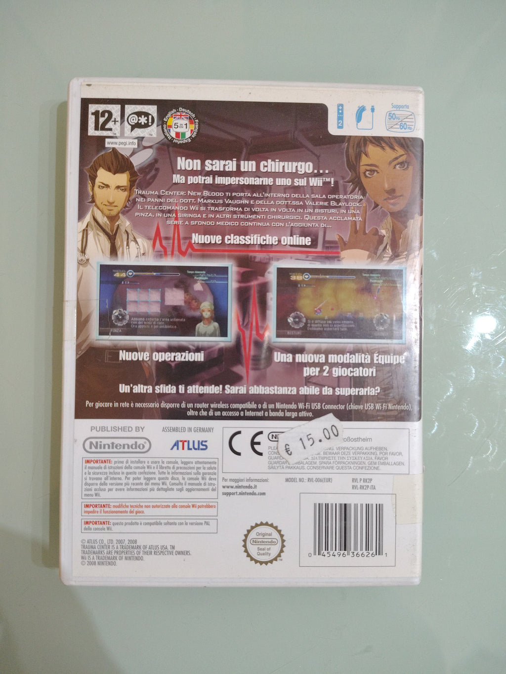 Trauma Center New Blood - Nintendo WII - PAL