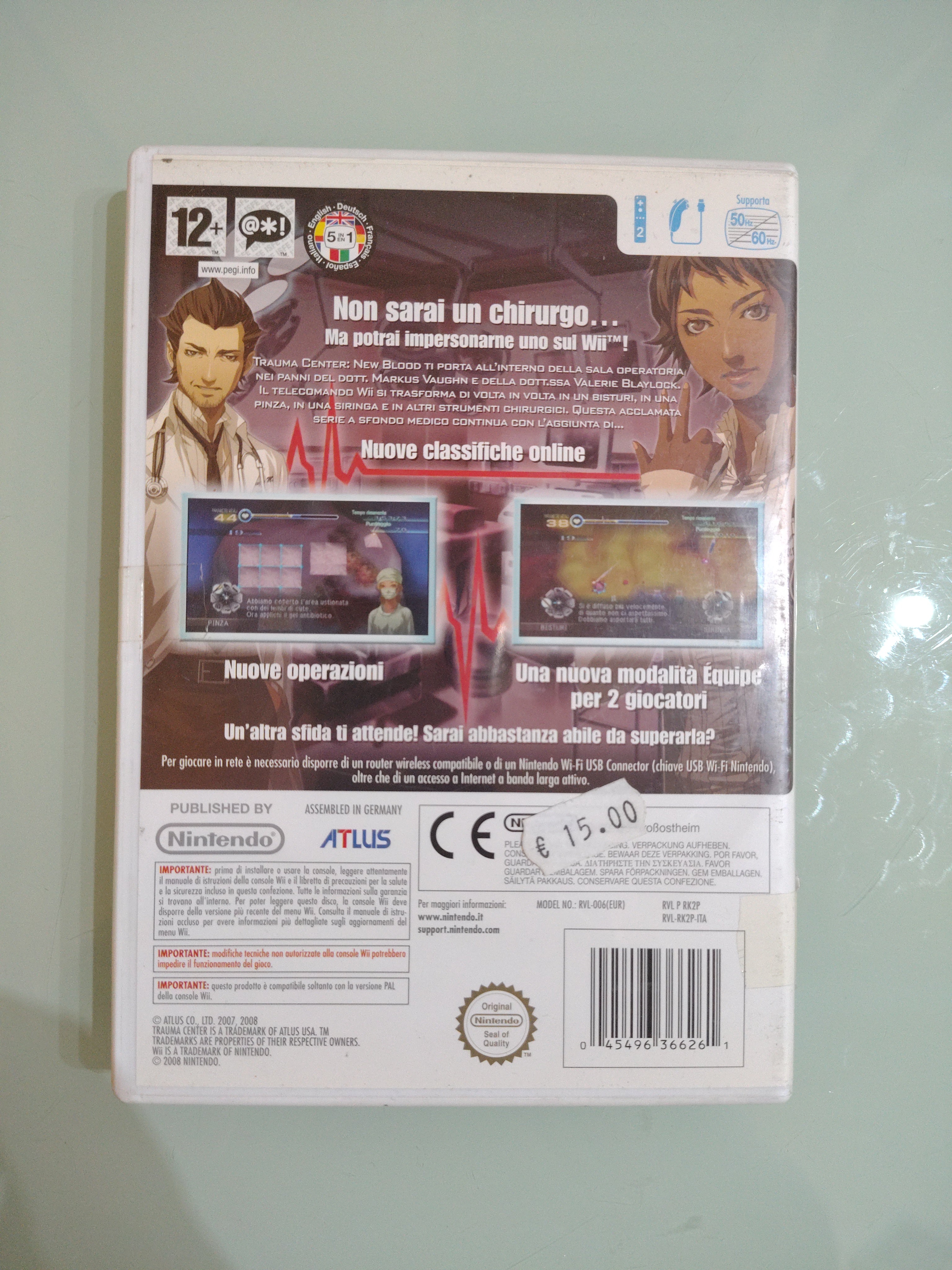 Trauma Center New Blood - Nintendo WII - PAL