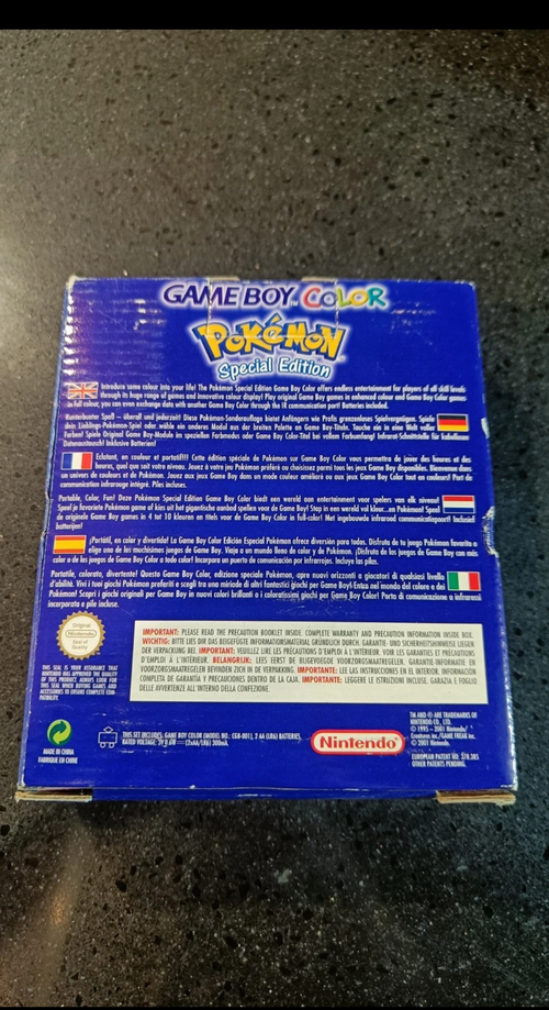 CONSOLE NINTENDO GAME BOY COLOR EDIZIONE POKEMON SPECIAL EDITION