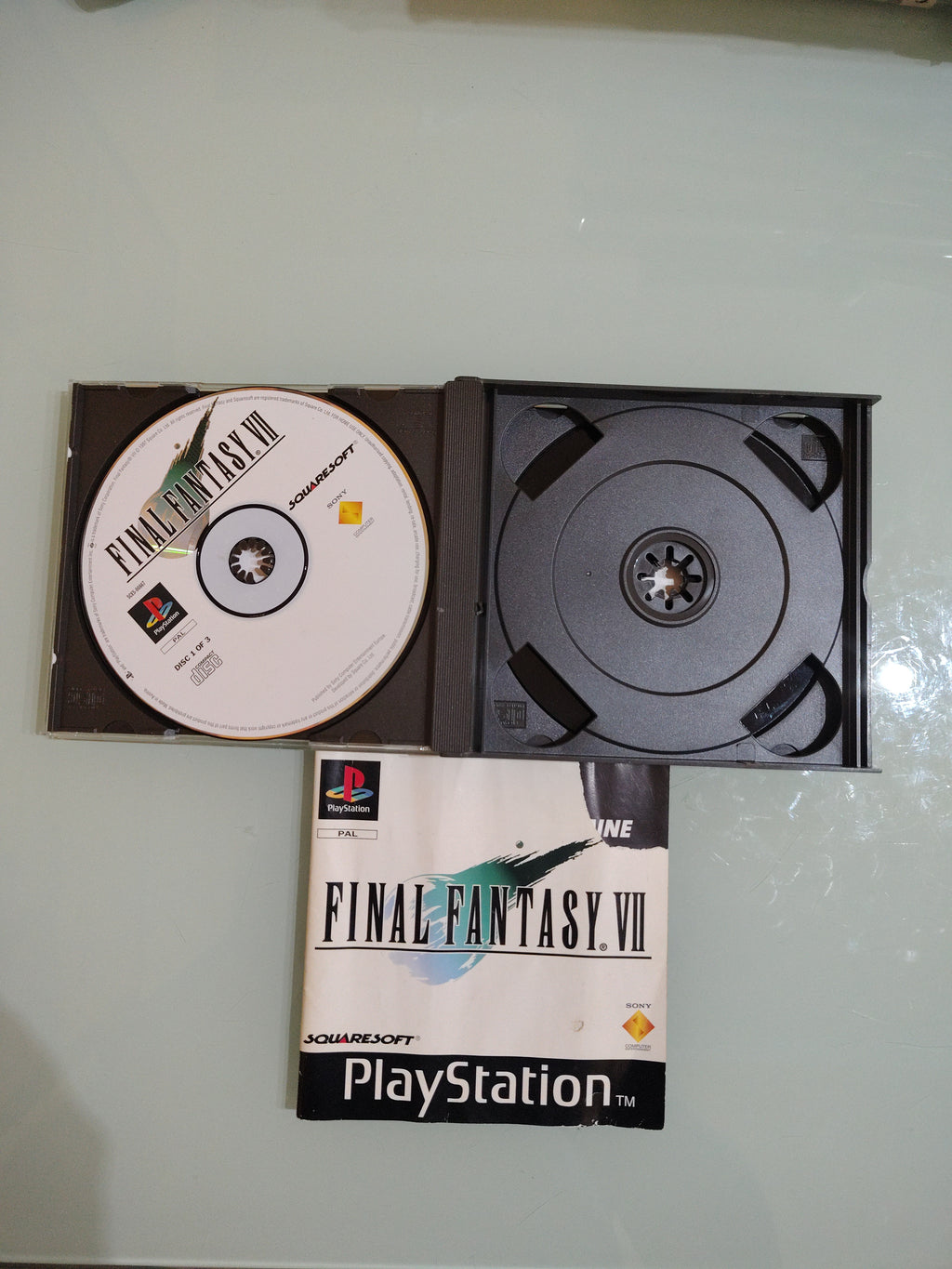 FINAL FANTASY VII 7 Prima stampa  PS1 PAL Squaresoft RPG videogames 3 discs PS