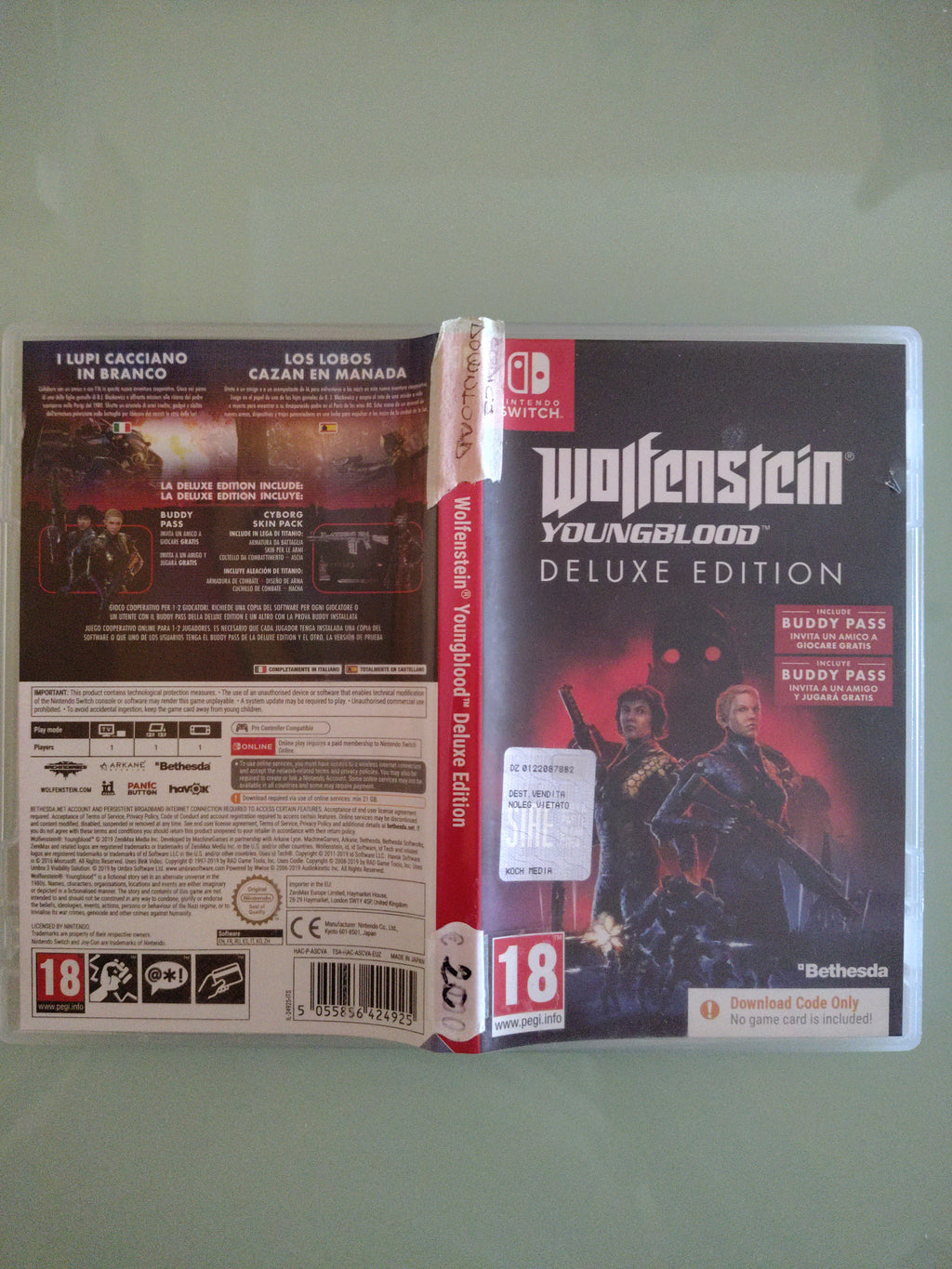 (SOLO SCATOLA) Wolfenstein: Youngblood  CODICE DOWNLOAD INC