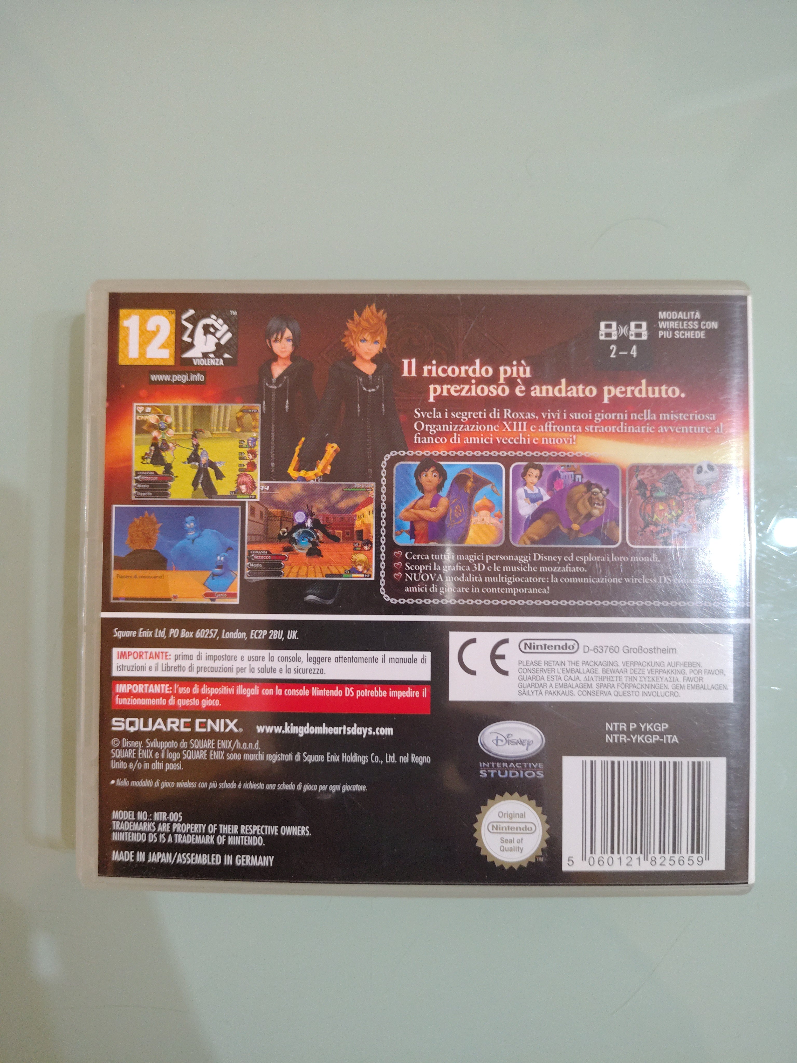 NINTENDO DS 2DS 3DS KINGDOM HEARTS 358/2 DAYS  - ITALIANO