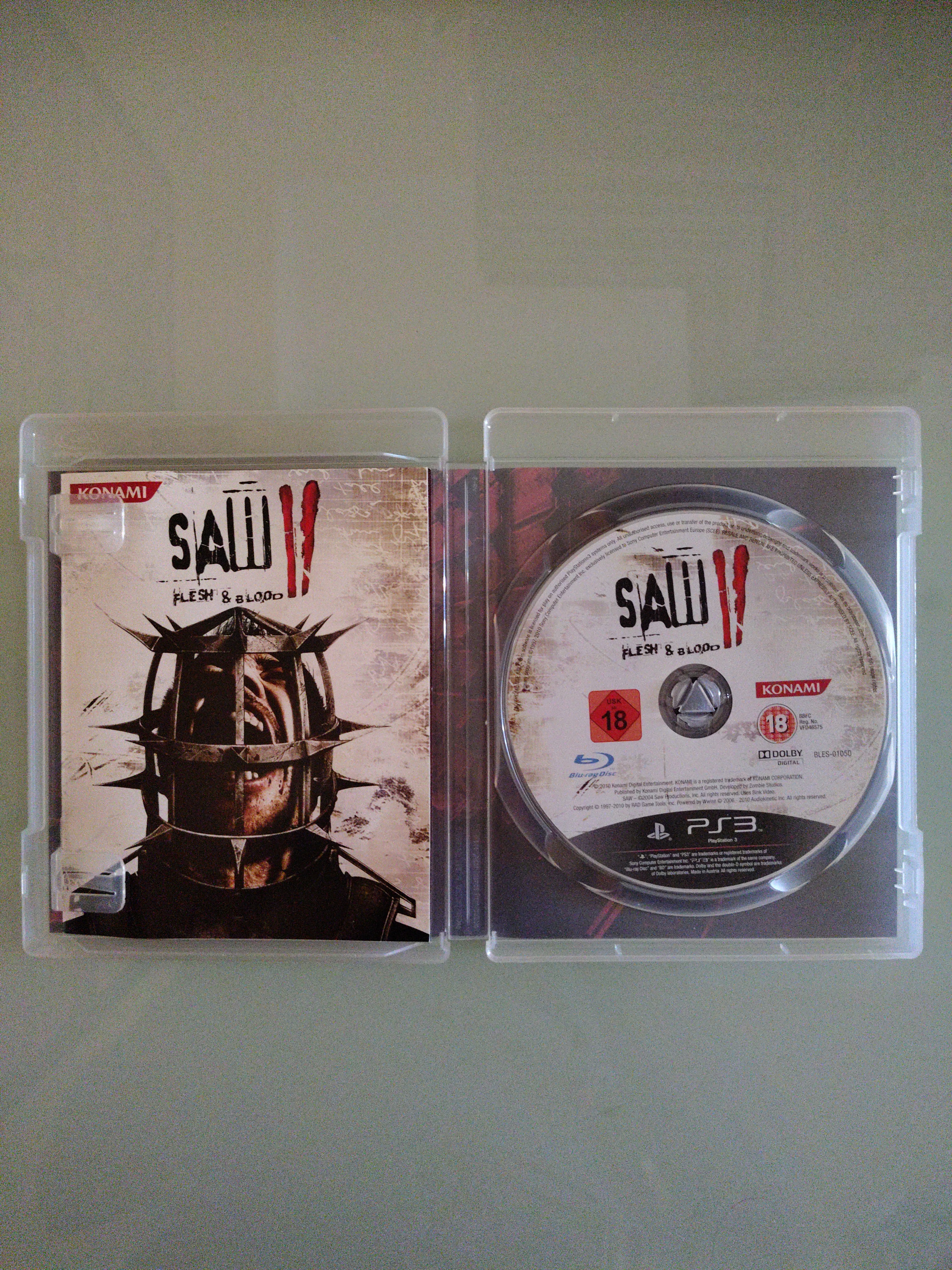SAW II - FLESH & blood -  PS3  FOR COLLECTORS RARO