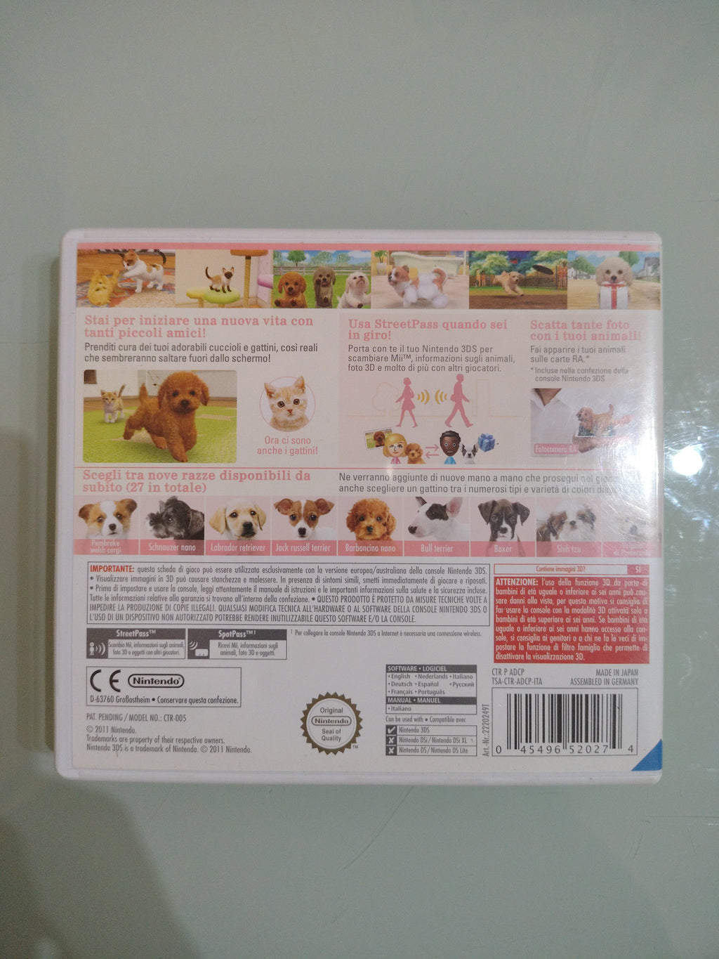 Nintendogs + Cats Barboncino nano GIOCO NINTENDO 3DS VERSIONE ITALIANA
