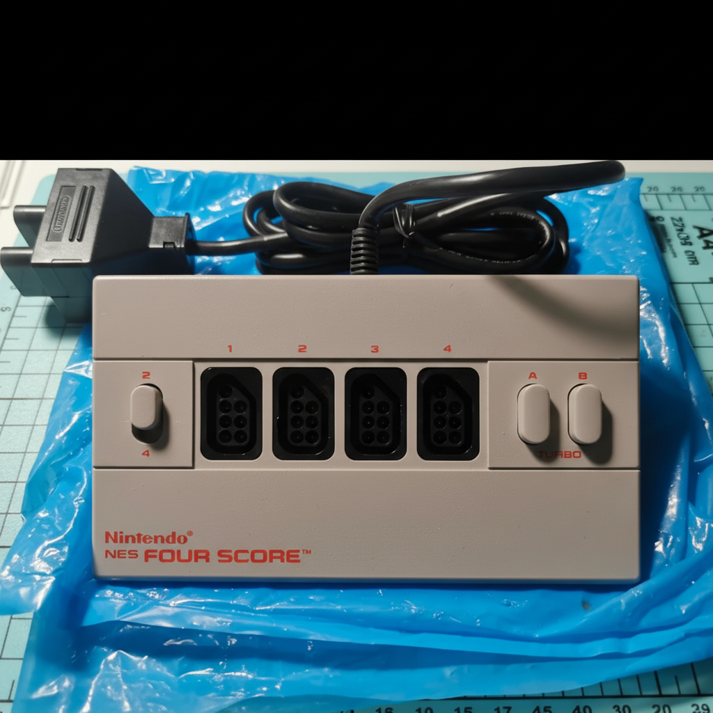 MULTITAP PAD CONTROLLER GAMEPAD JOYPAD NINTENDO NES ORIGINALE