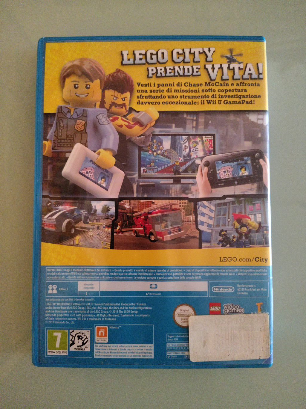 LEGO CITY UNDERCOVER 🚔 NINTENDO WII U 🇮🇹 ITA  AVVENTURA PER BIMBI