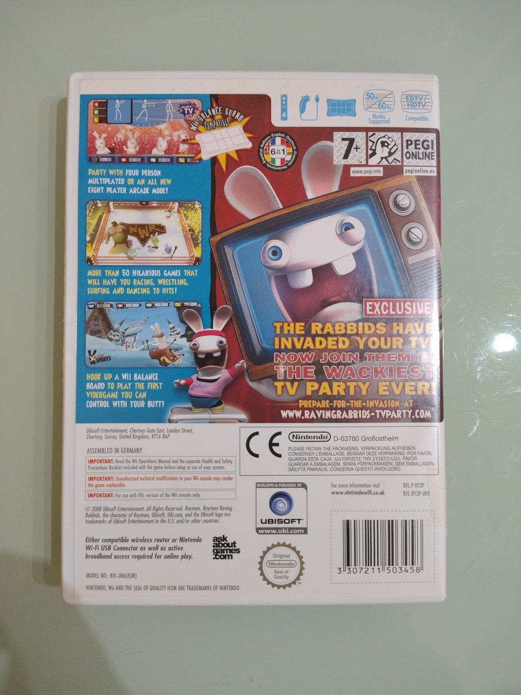 GIOCO RAYMAN RAVING RABBIDS TV PARTY - NINTENDO WII COMPLETO pal