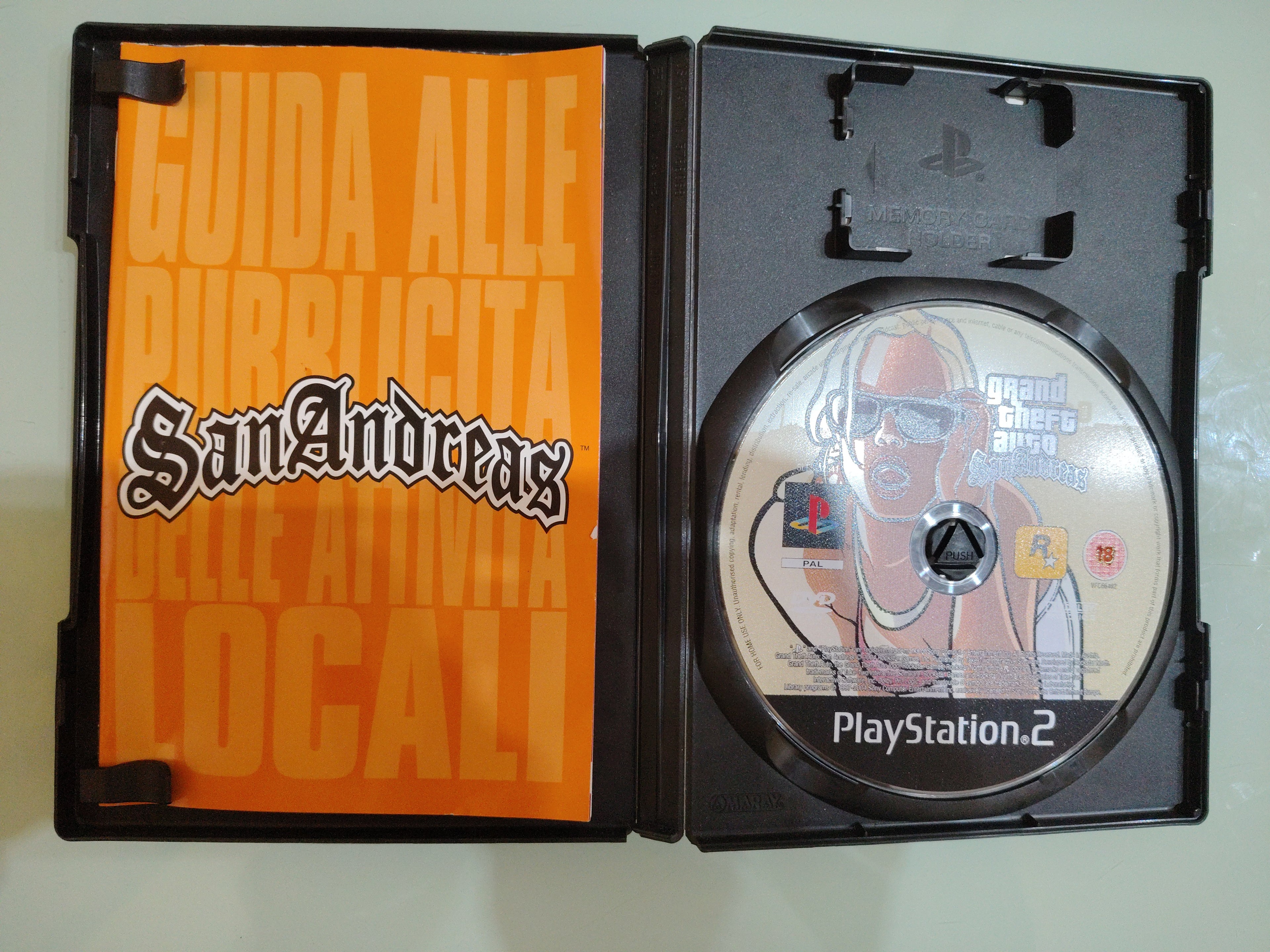 PS2 GRAND THEFT AUTO SAN ANDREAS PAL ita
