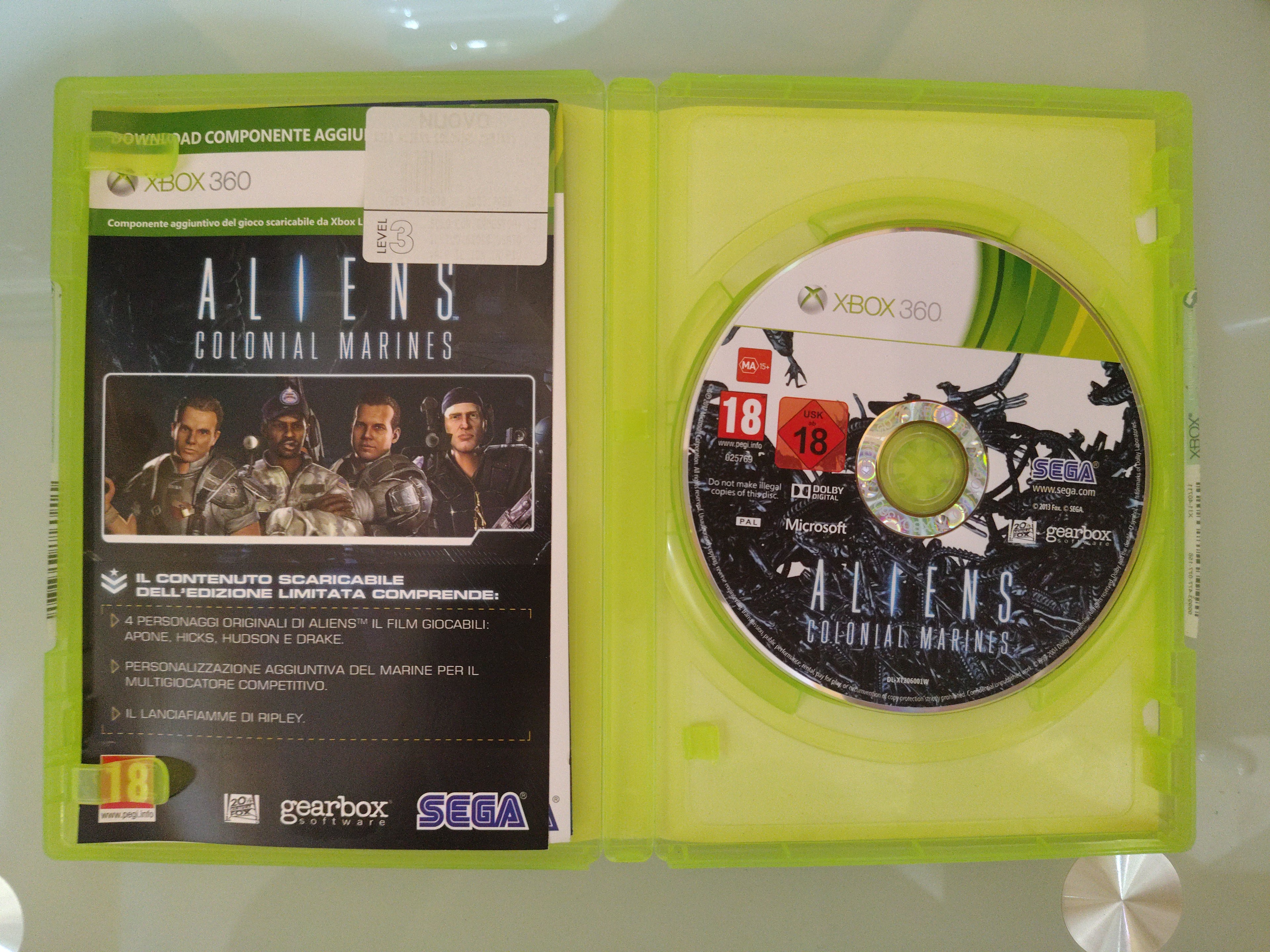ALIENS COLONIAL MARINES PAL ita