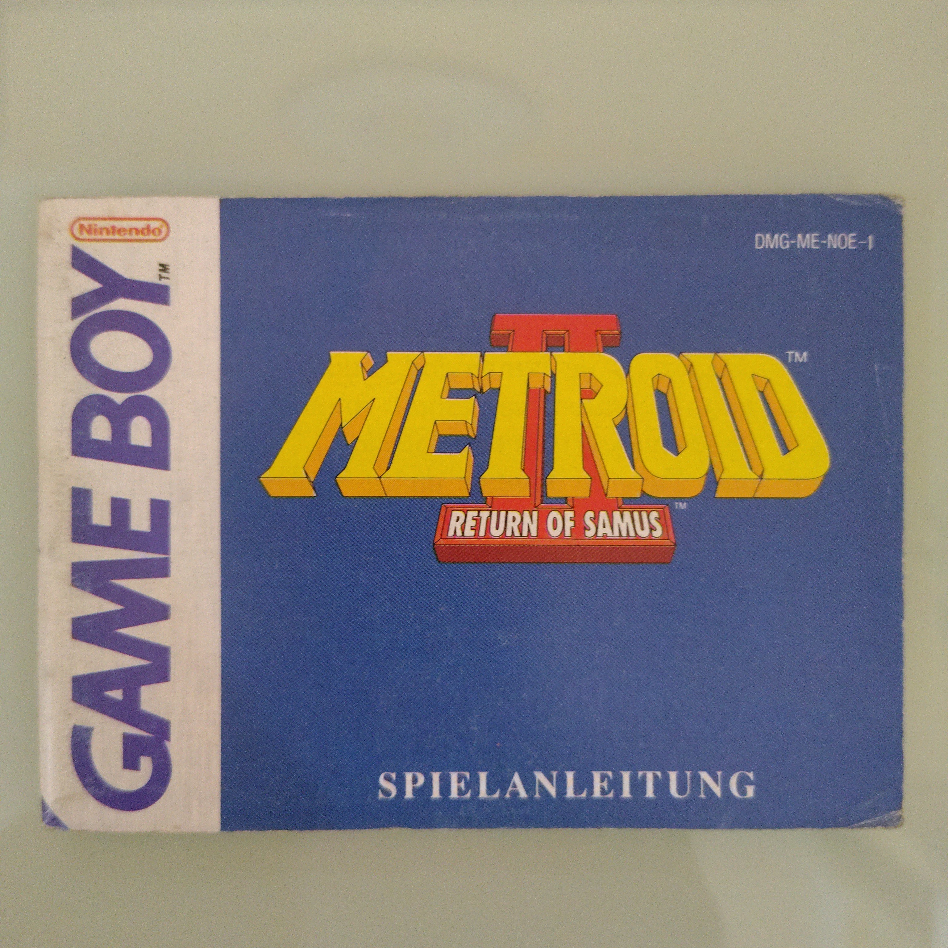 Metroid II Return of Samus  originale Nintendo Gameboy solo manuale istruzioni