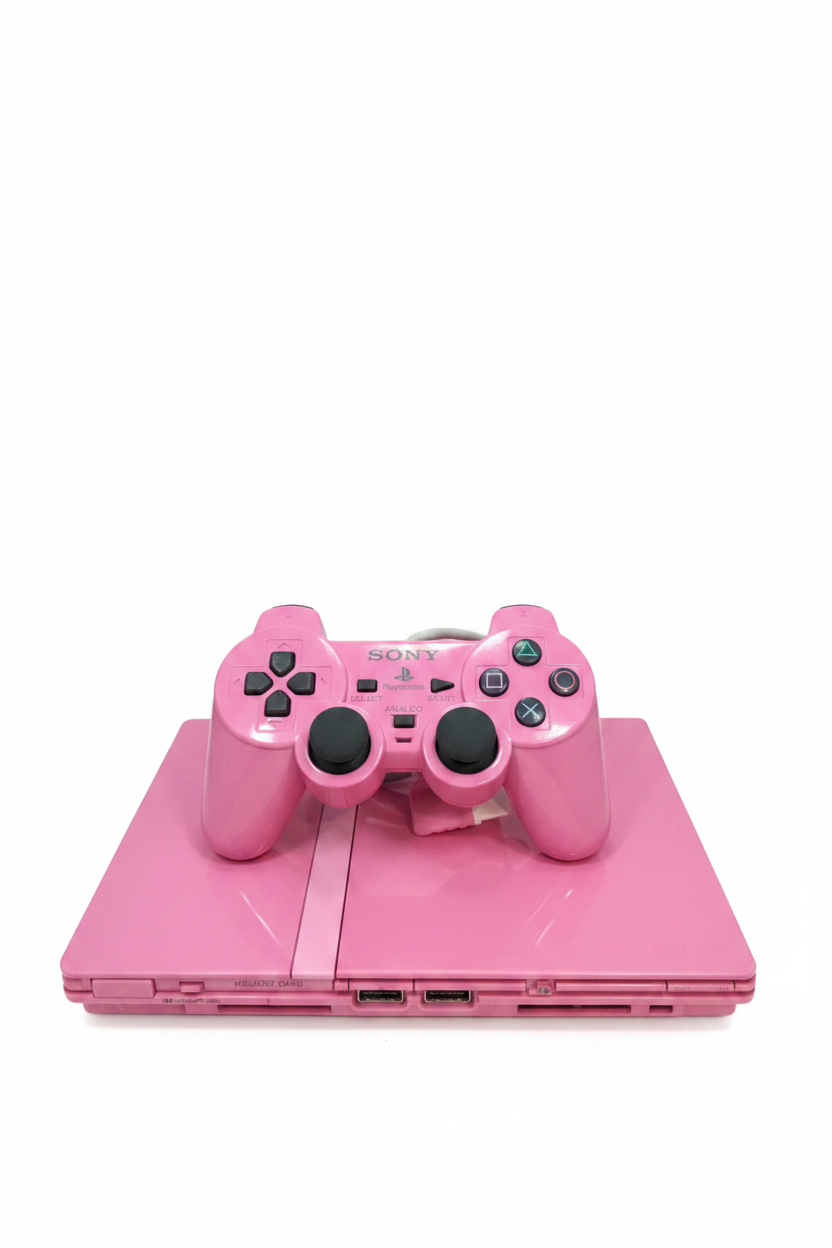 Playstation 2  Slim Console Rosa Pink PAL