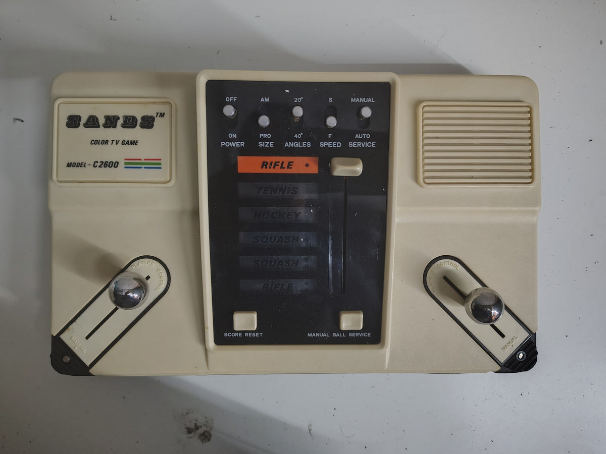 Console Vintage SANDS Color TV Game Model C-2600 anni '70