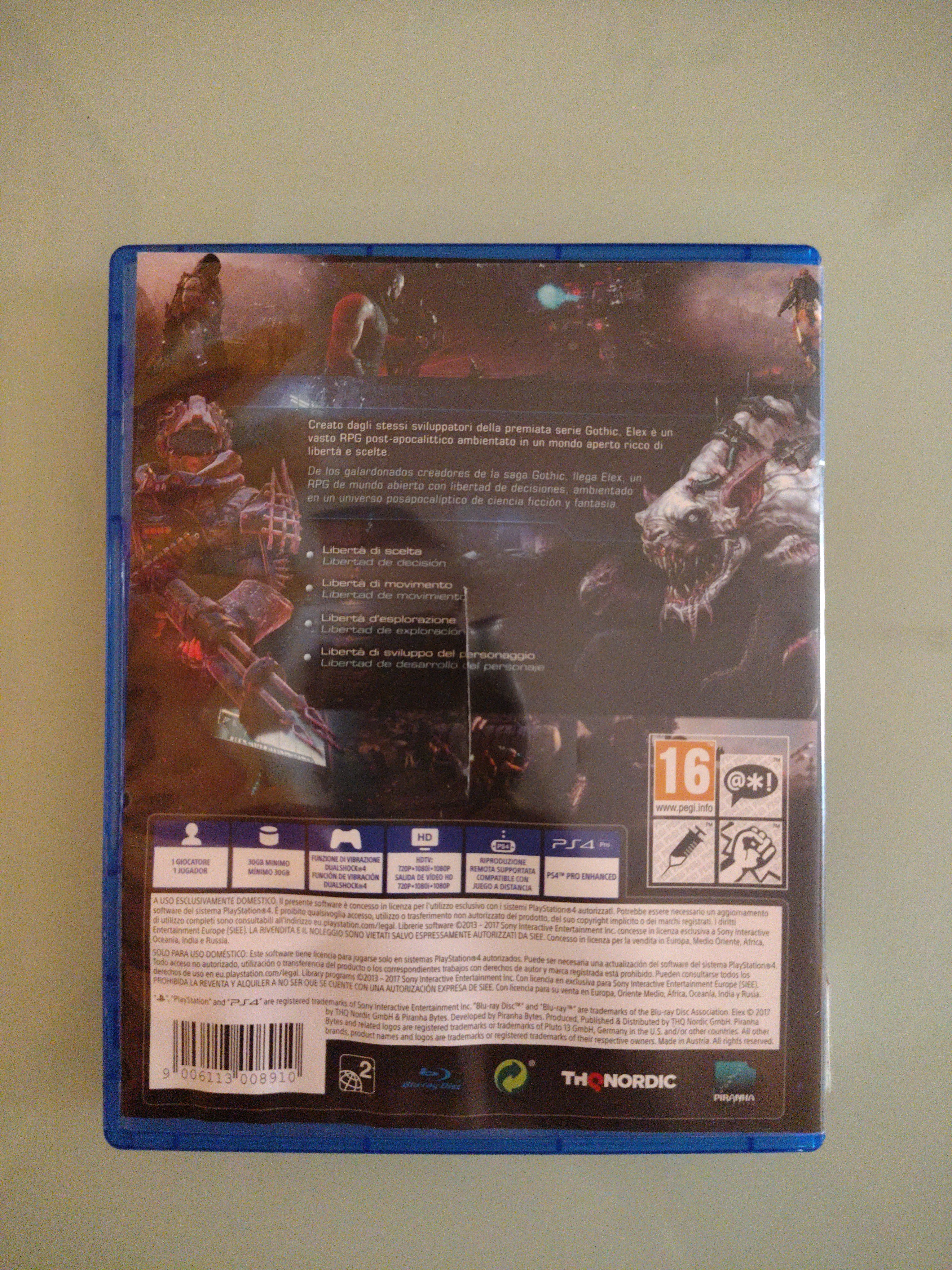 Elex Sony PlayStation 4 Ps4 Video Game