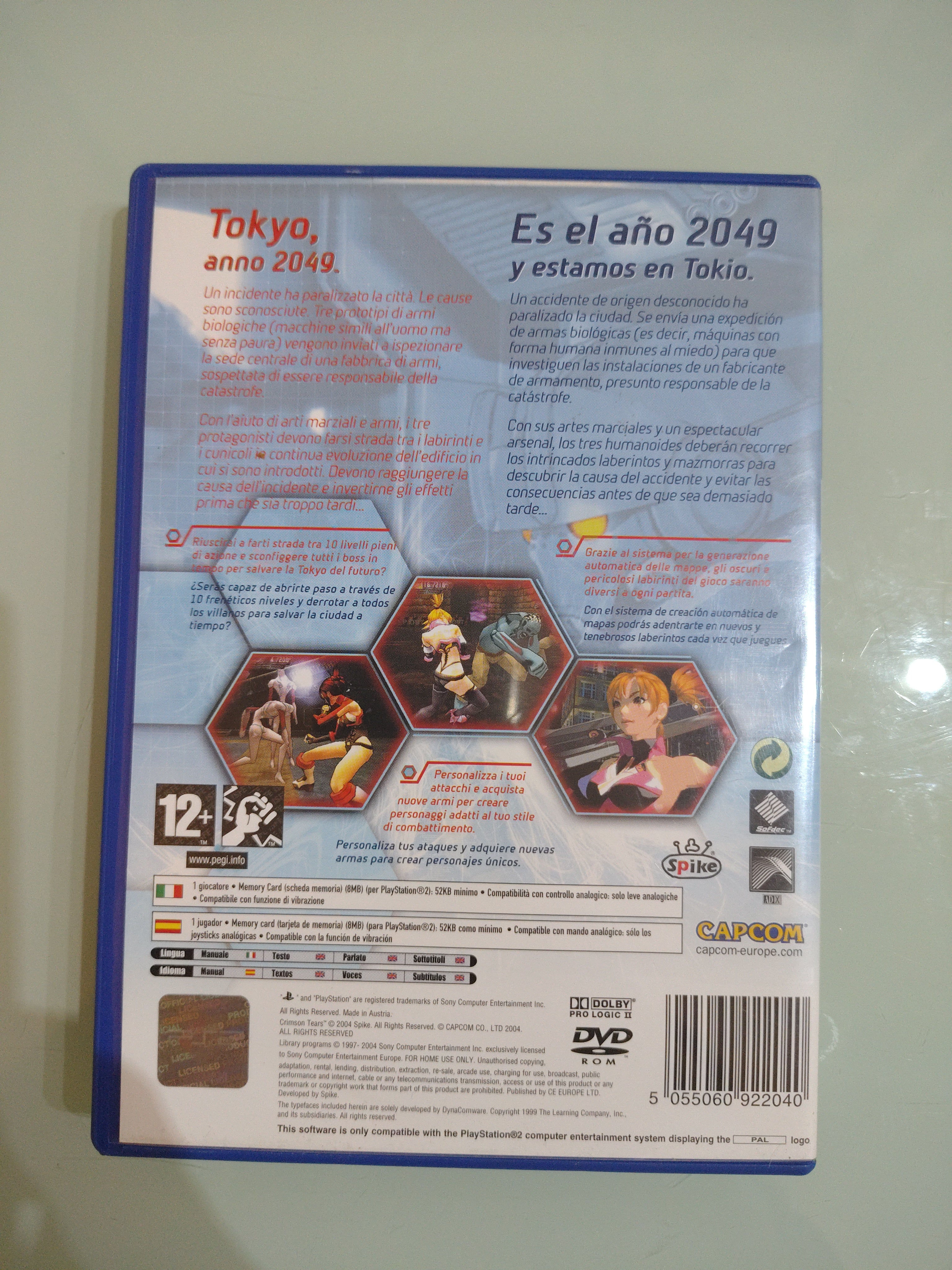 Crimson Tears Playstation PS2 edizione italiana prima stampa
