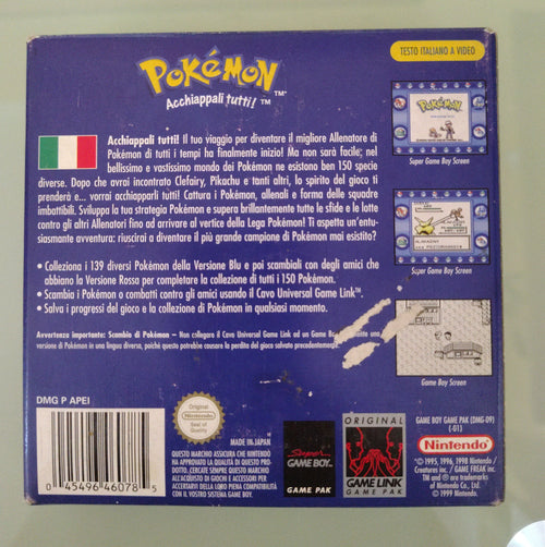 **Pokemon versione Blu originale 100%