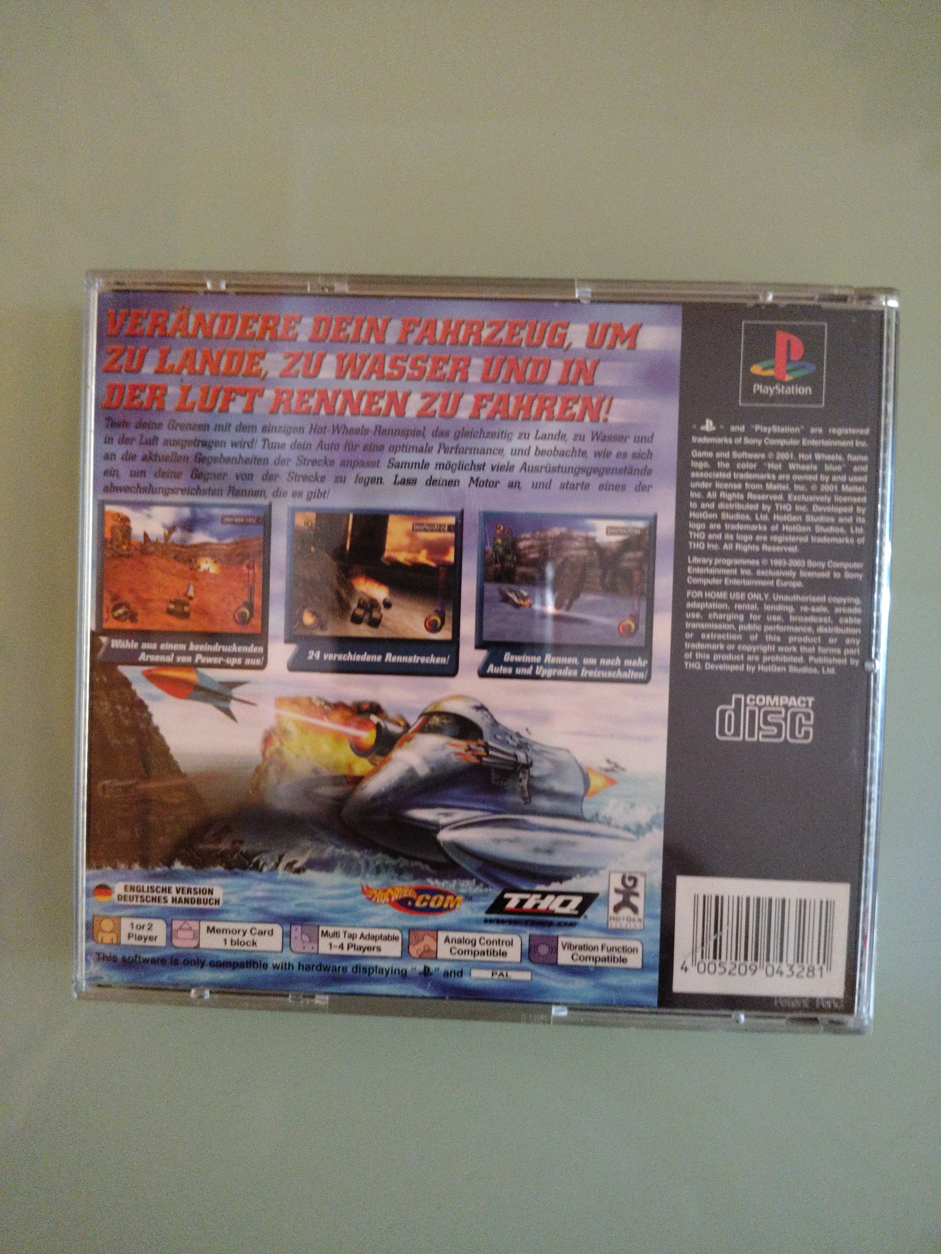 Hot Wheels: Extreme Racing (PlayStation 1, 2001) gioco PS1, completo