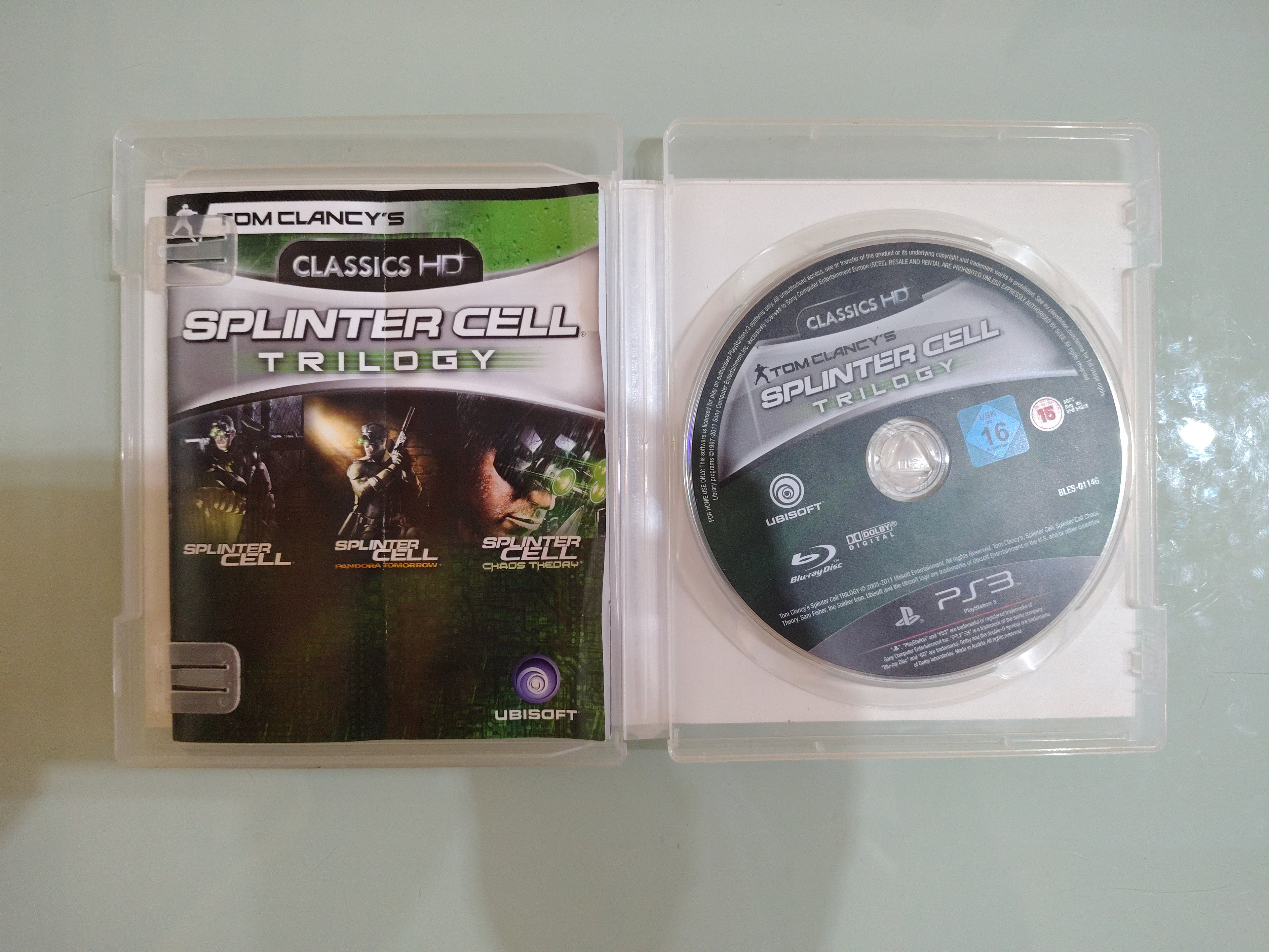 SPLINTER CELL TRILOGY HD PS3! Usato ottimo! Copertina inglese!  audio italiano!!