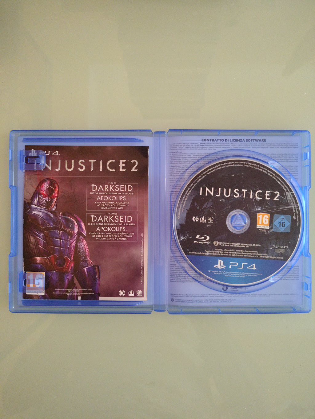 INJUSTICE 2  SONY PS4 PLAYSTATION PAL EUR ITA