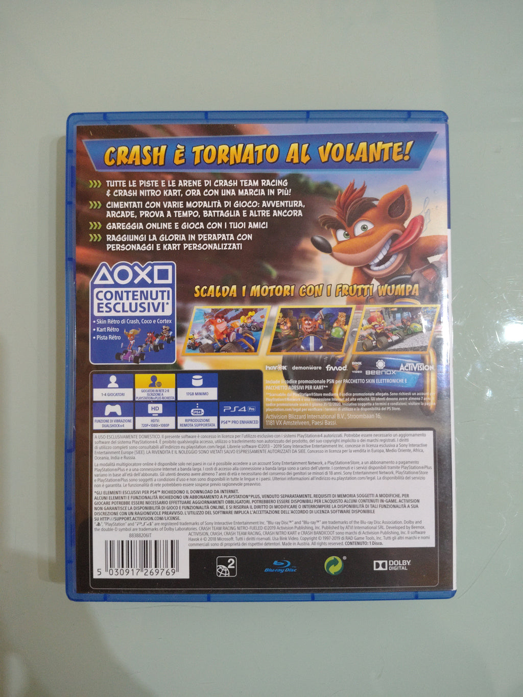 CTR Crash Team Racing Nitro Fueled GIOCO PS4