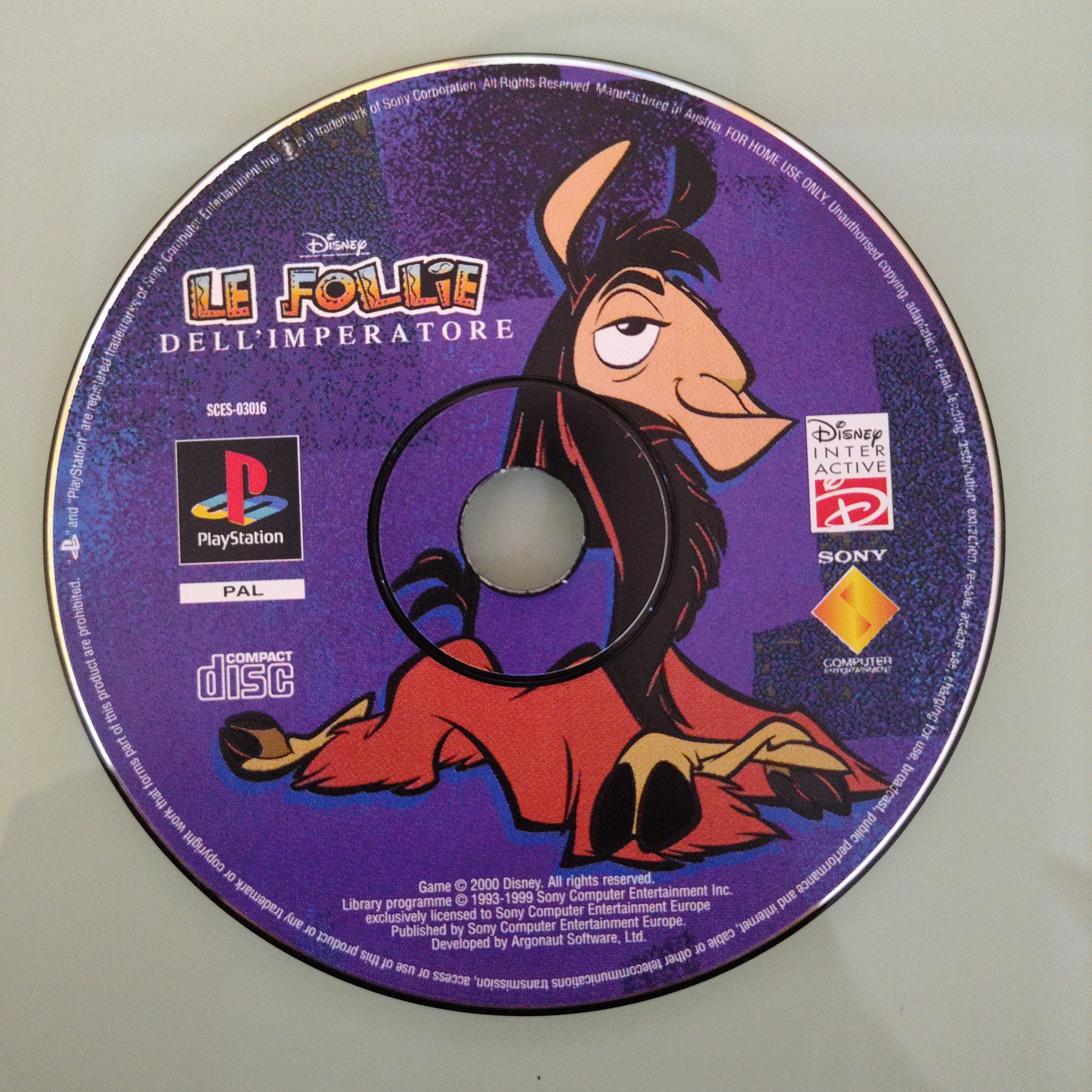 DISNEY LE FOLLIE DELL'IMPERATORE ita ( solo disco )