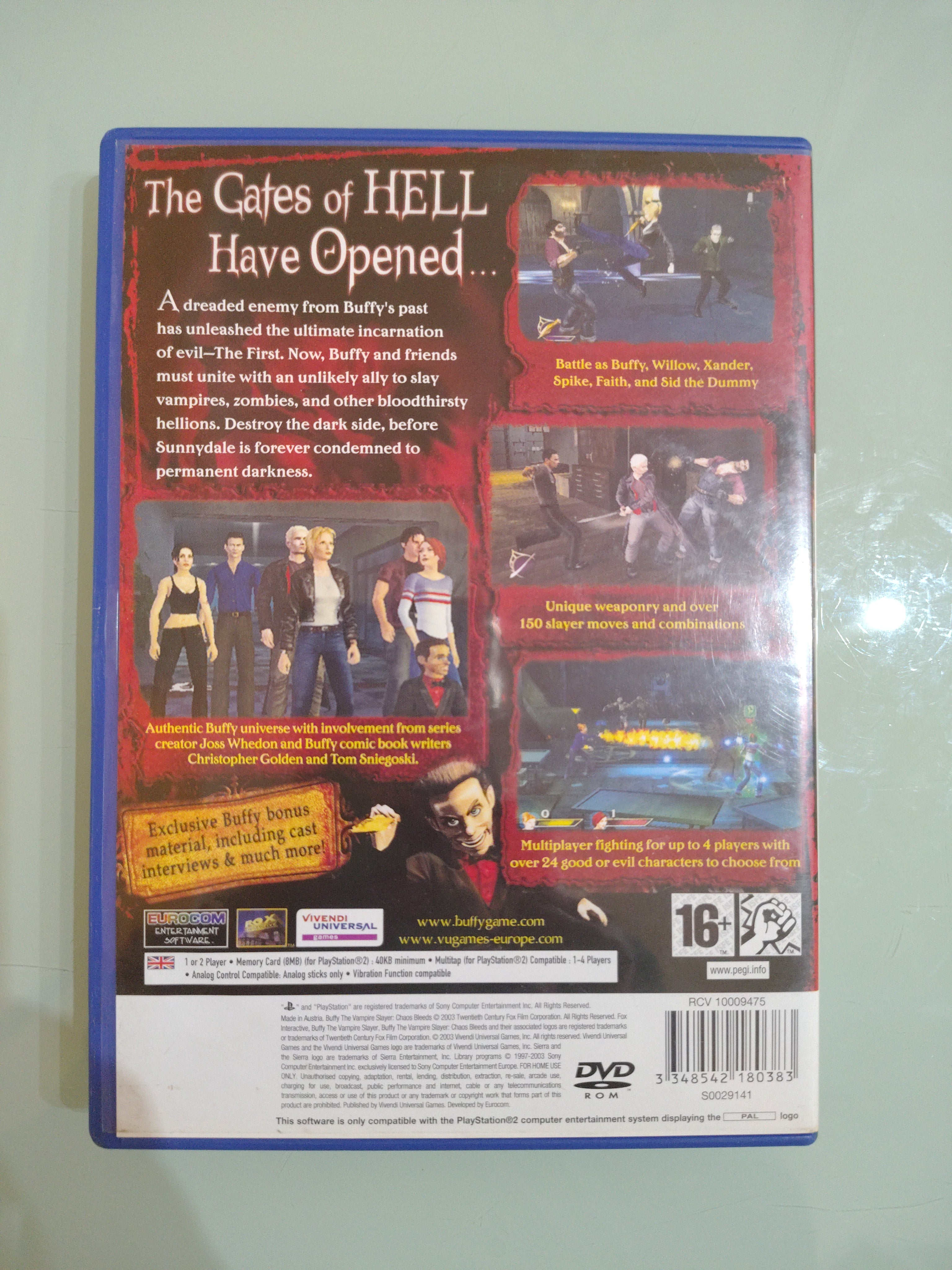 Buffy The Vampire Slayer: Chaos Bleeds PS2 PlayStation 2