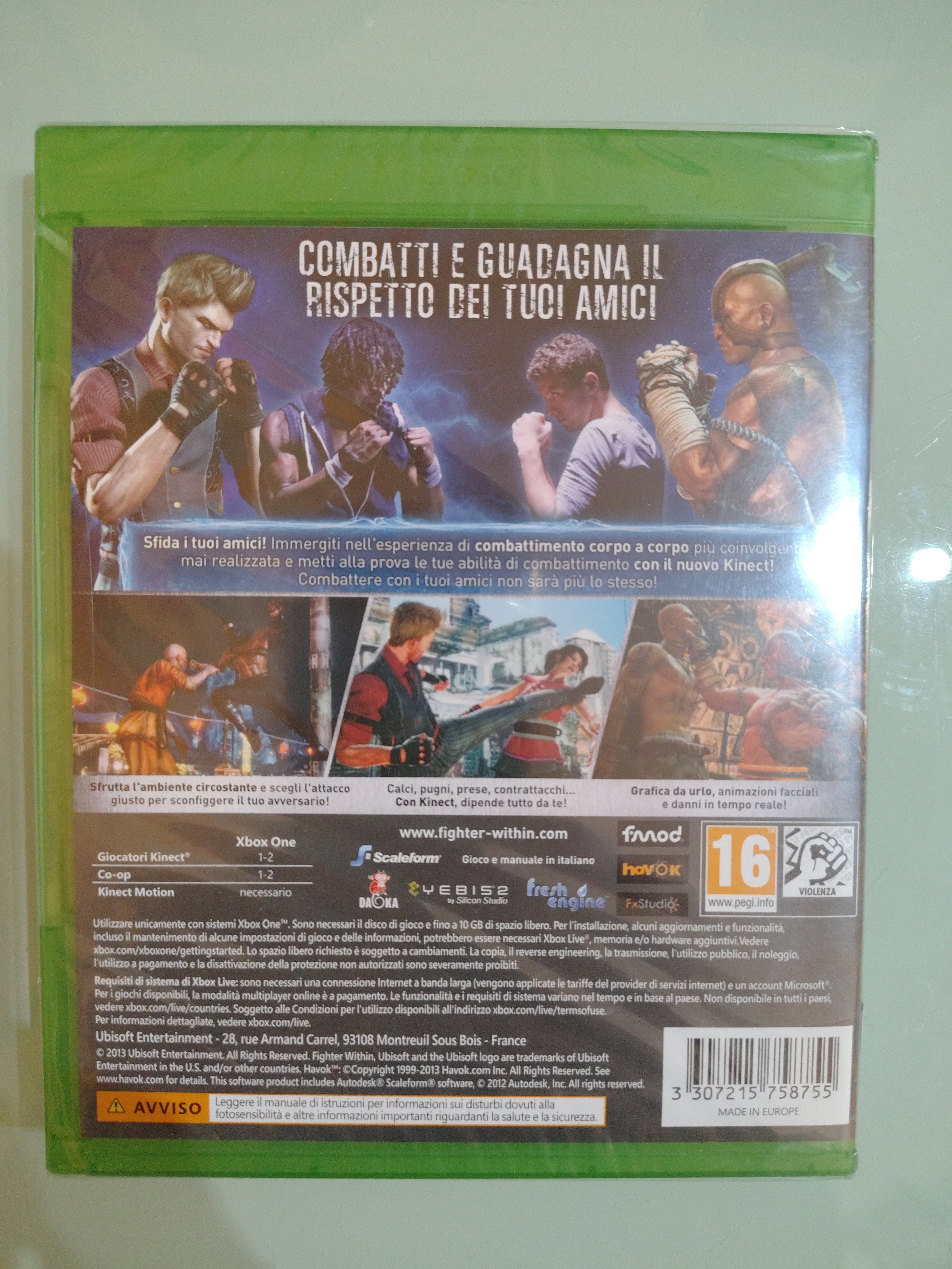 FIGHTER WITHIN MICROSOFT XBOX ONE PAL ITALIANO NUOVO SIGILLATO