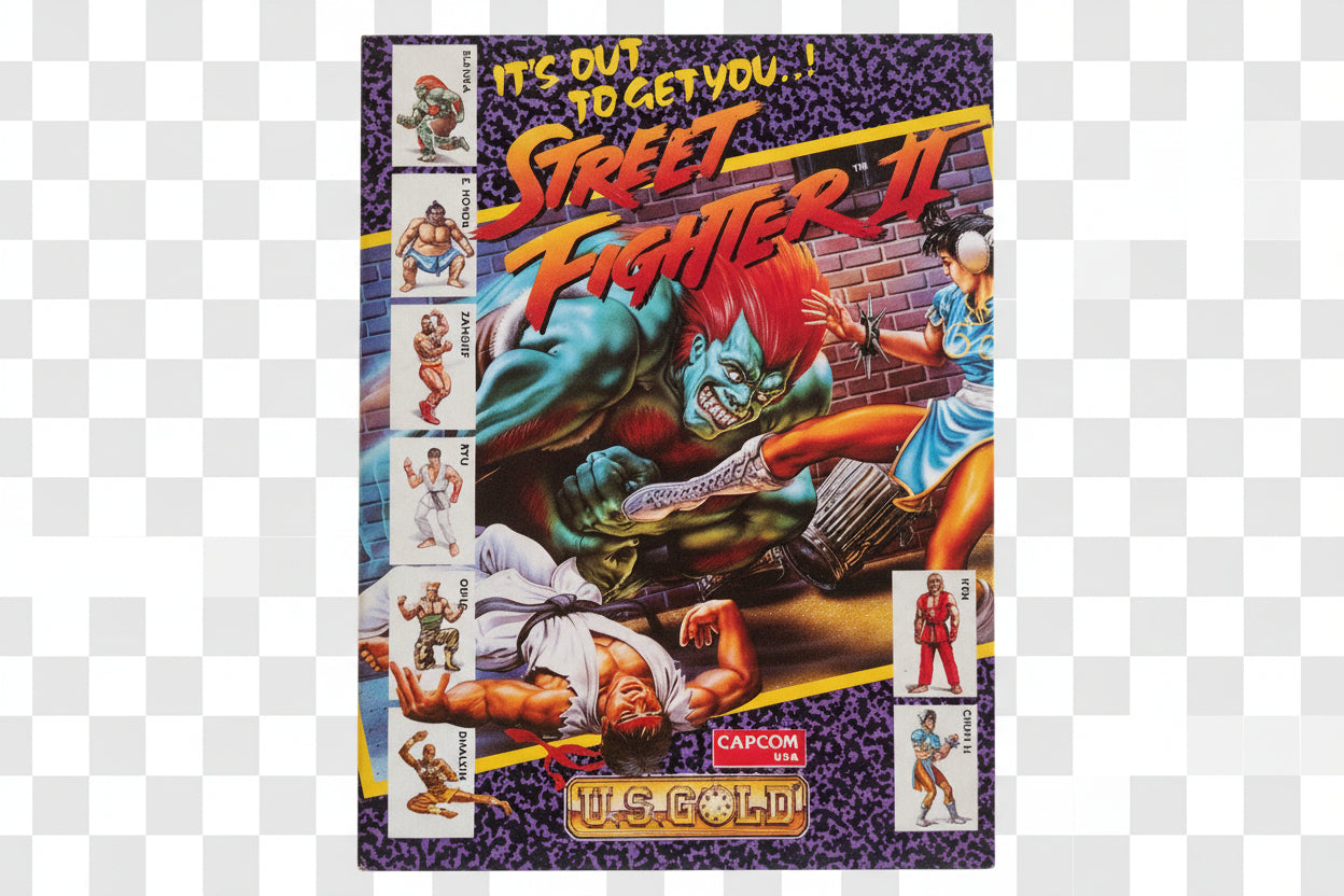 Street Fighter II 2 Commodore 64/128 C64 Capcom complete 100%