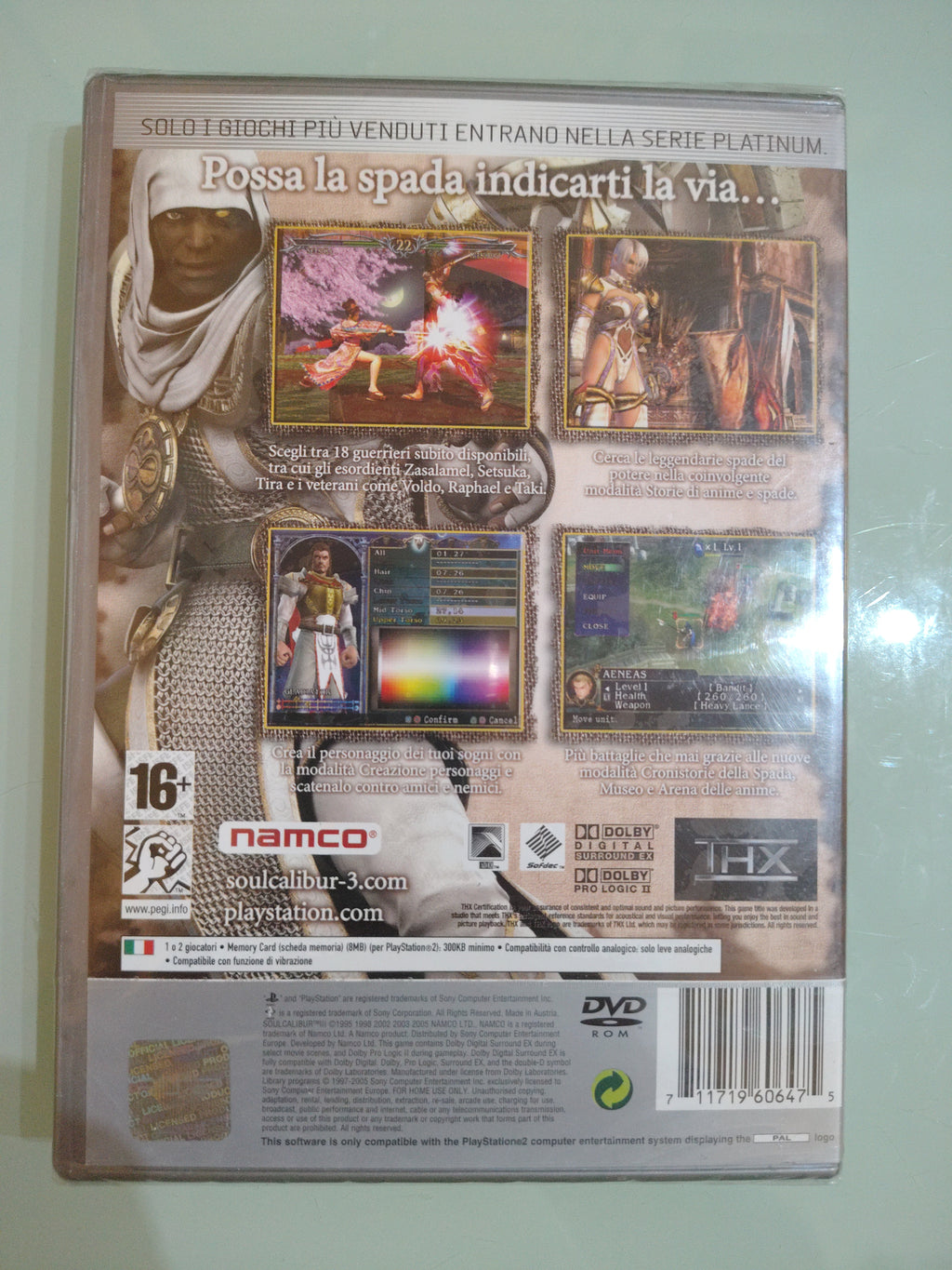SOULCALIBUR III PLATINUM PAL ITA sigillato