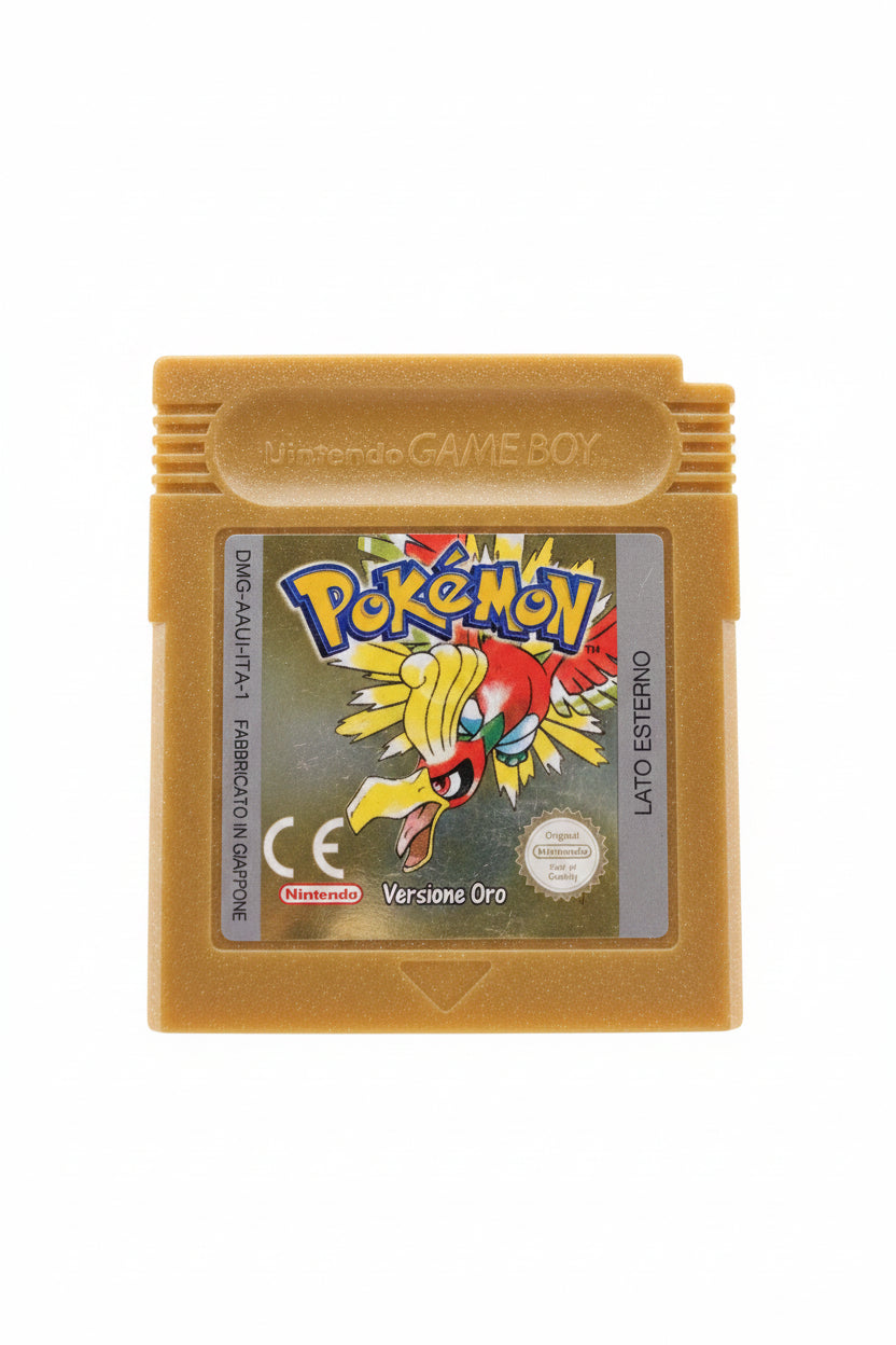 POKÉMON ORO ETICHETTA BUONA BATTERIA NUOVA 🇮🇹 ITA NINTENDO GAME BOY GB POKEMON ORIGINALE