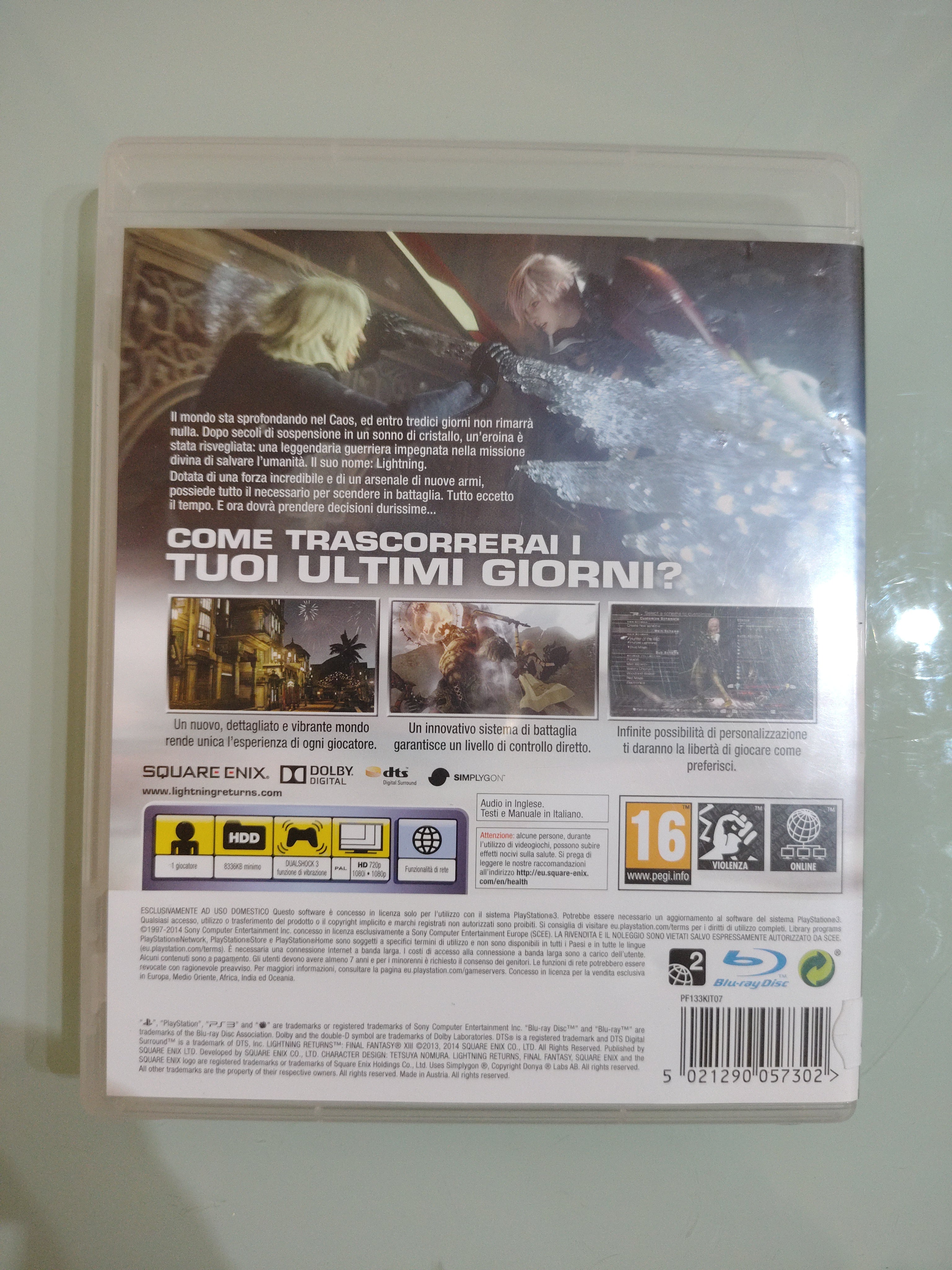 Lightning Returns Final Fantasy GIOCO PS3 VERSIONE ITALIANA