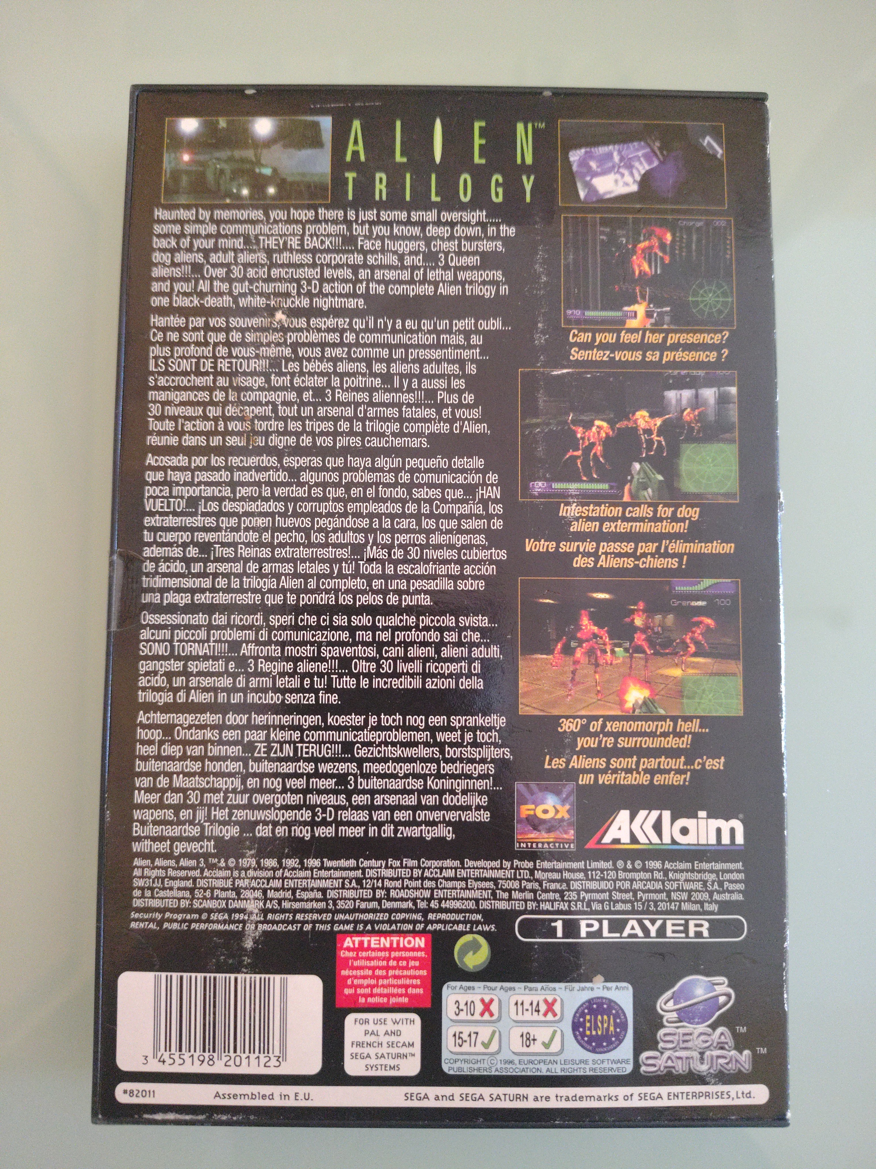 ALIEN TRILOGY PAL