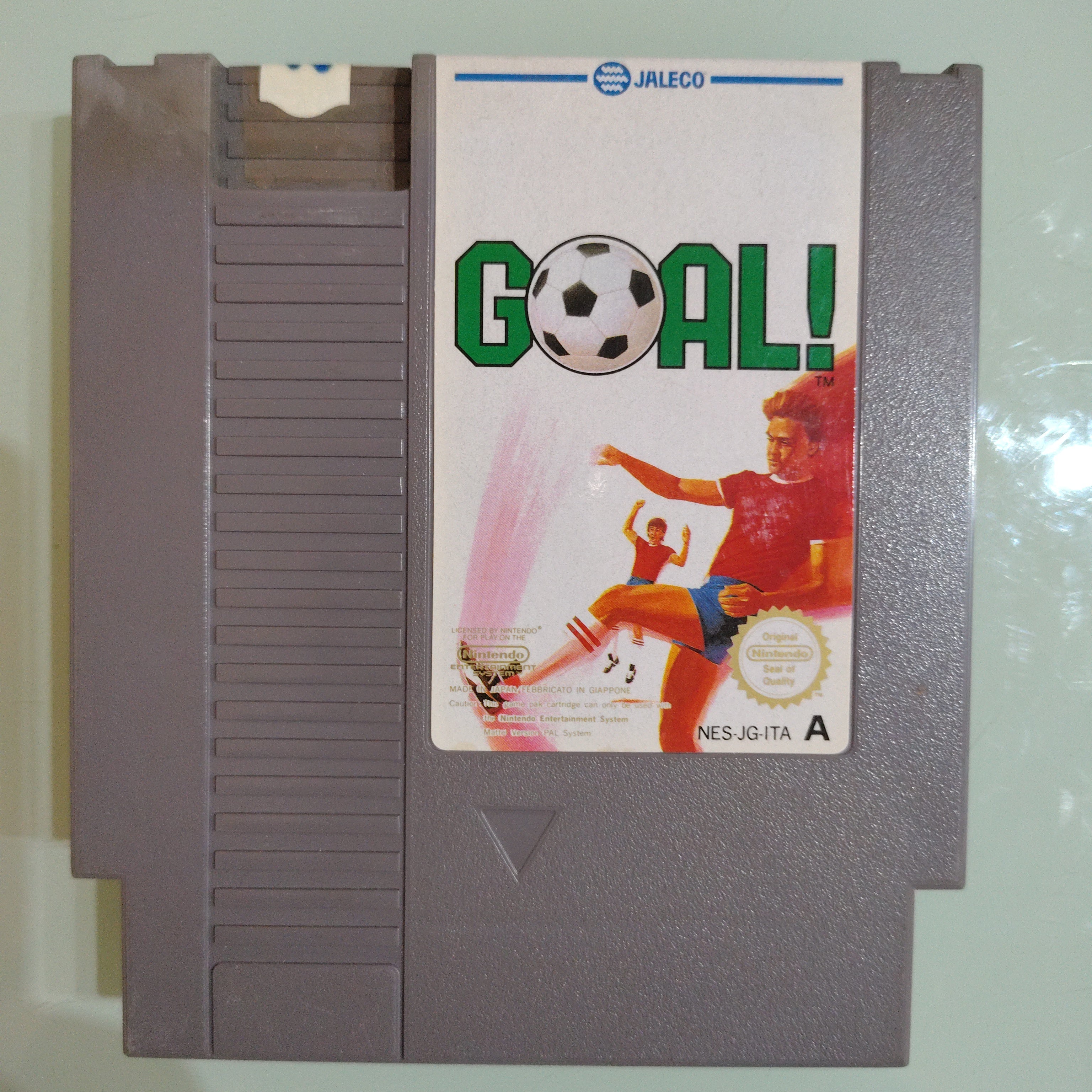 NINTENDO Entertainment System NES Cartridge - Goal ! Jaleco Soccer
