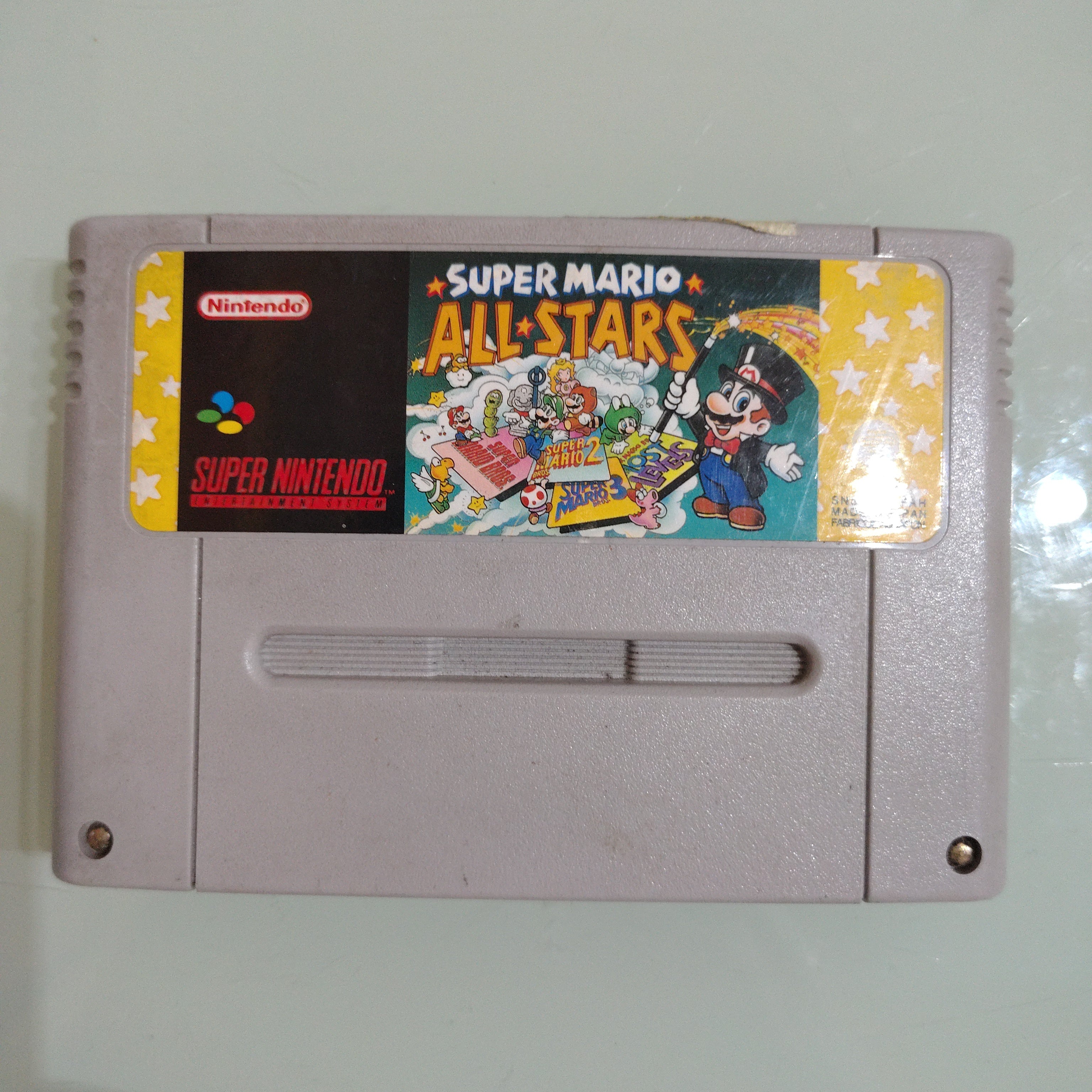 SUPER MARIO ALL STARS cartuccia  Super Nintendo SNES PAL FAH