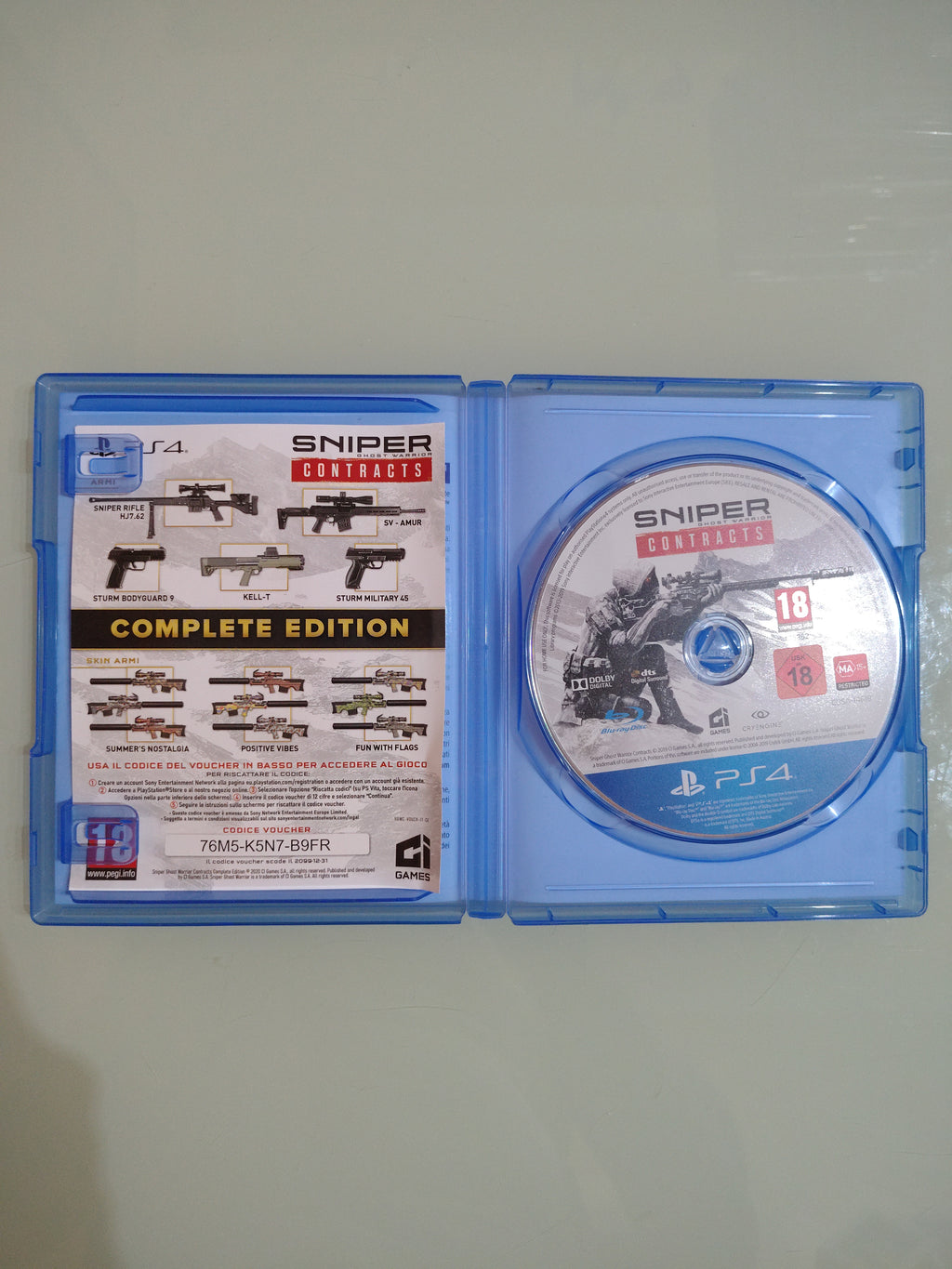 Sniper Ghost Warrior Contracts PS4 USATO ITA