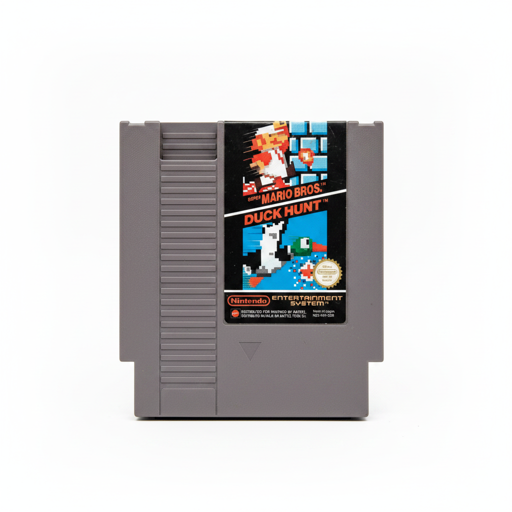 Super Mario Bros  Duck Hunt Gioco Nintendo NES originale PAL A