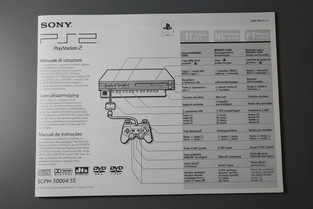 Sony Playstation - Manuale Di Istruzioni Ps2 SPCH 50004 SS