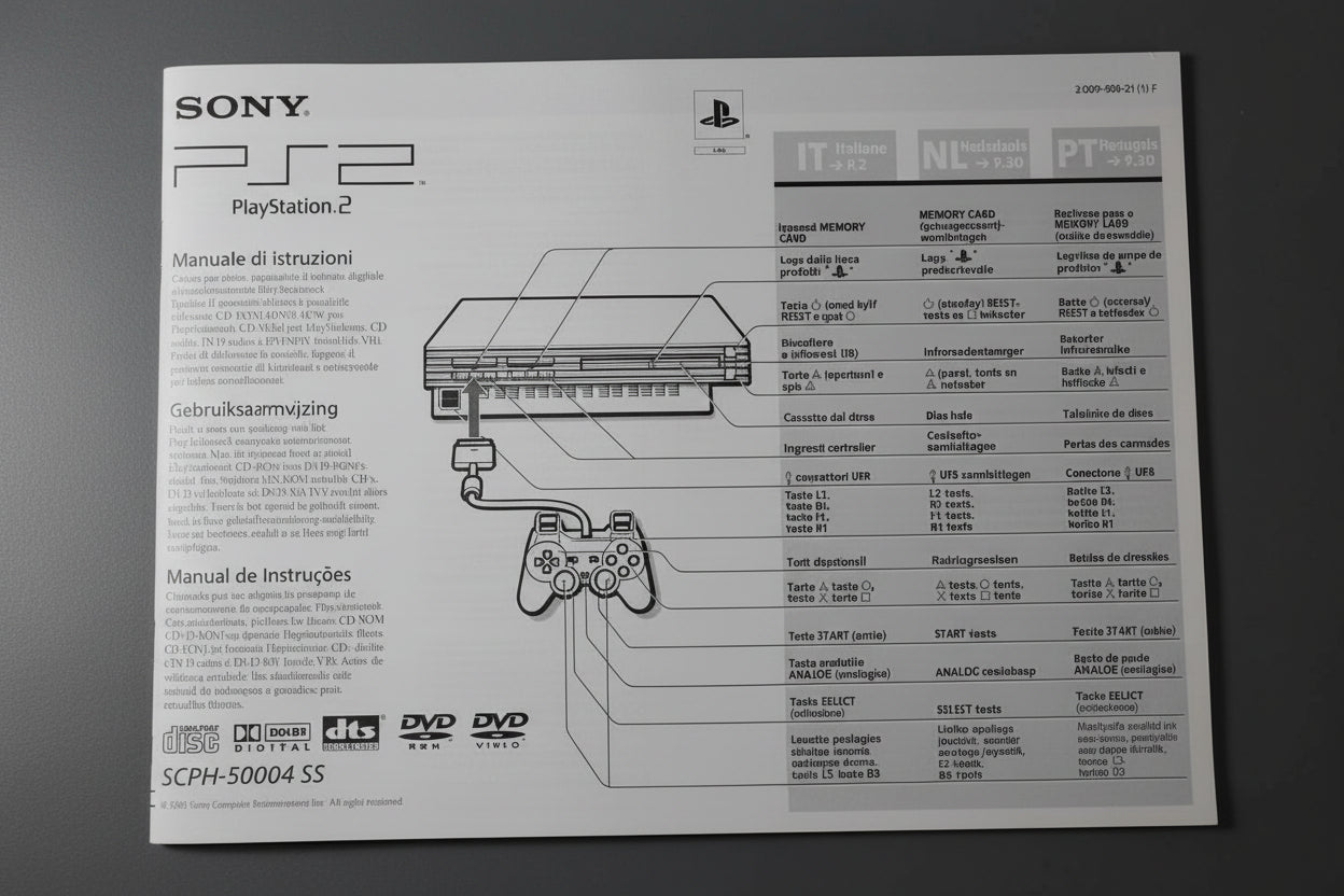 Sony Playstation - Manuale Di Istruzioni Ps2 SPCH 50004 SS