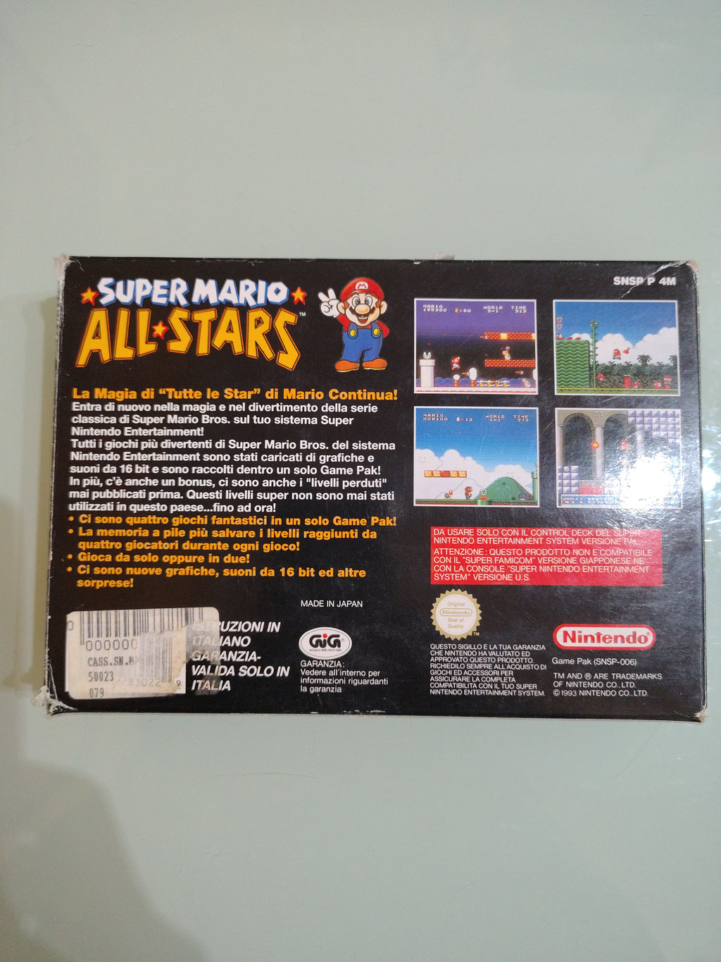 SUPER MARIO ALL STAR PAL ITA