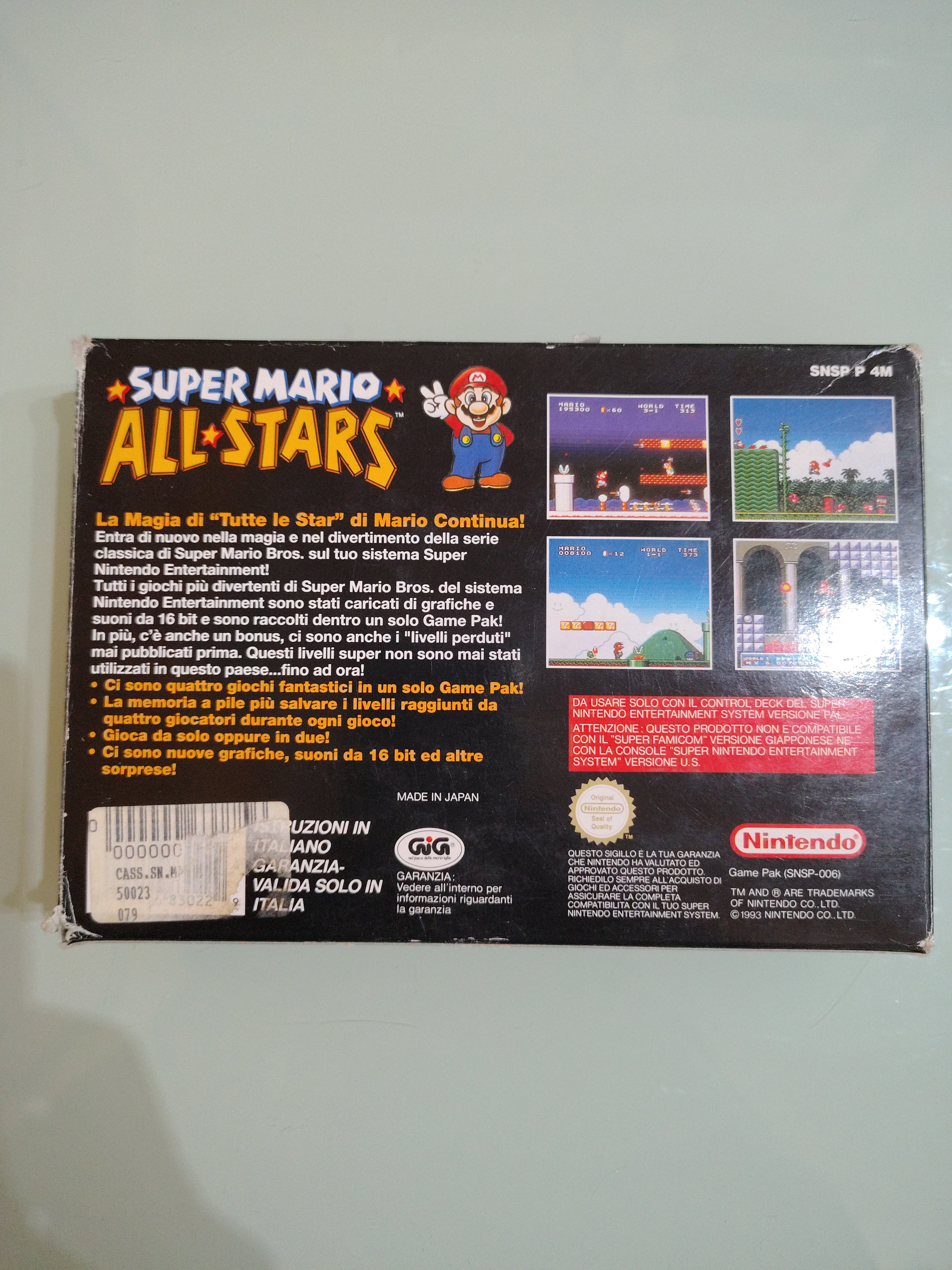 SUPER MARIO ALL STAR PAL ITA