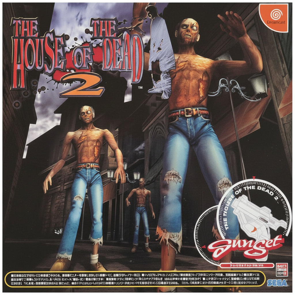 Dreamcast The House of the Dead 2 Gun Set Sega Usato Giappone